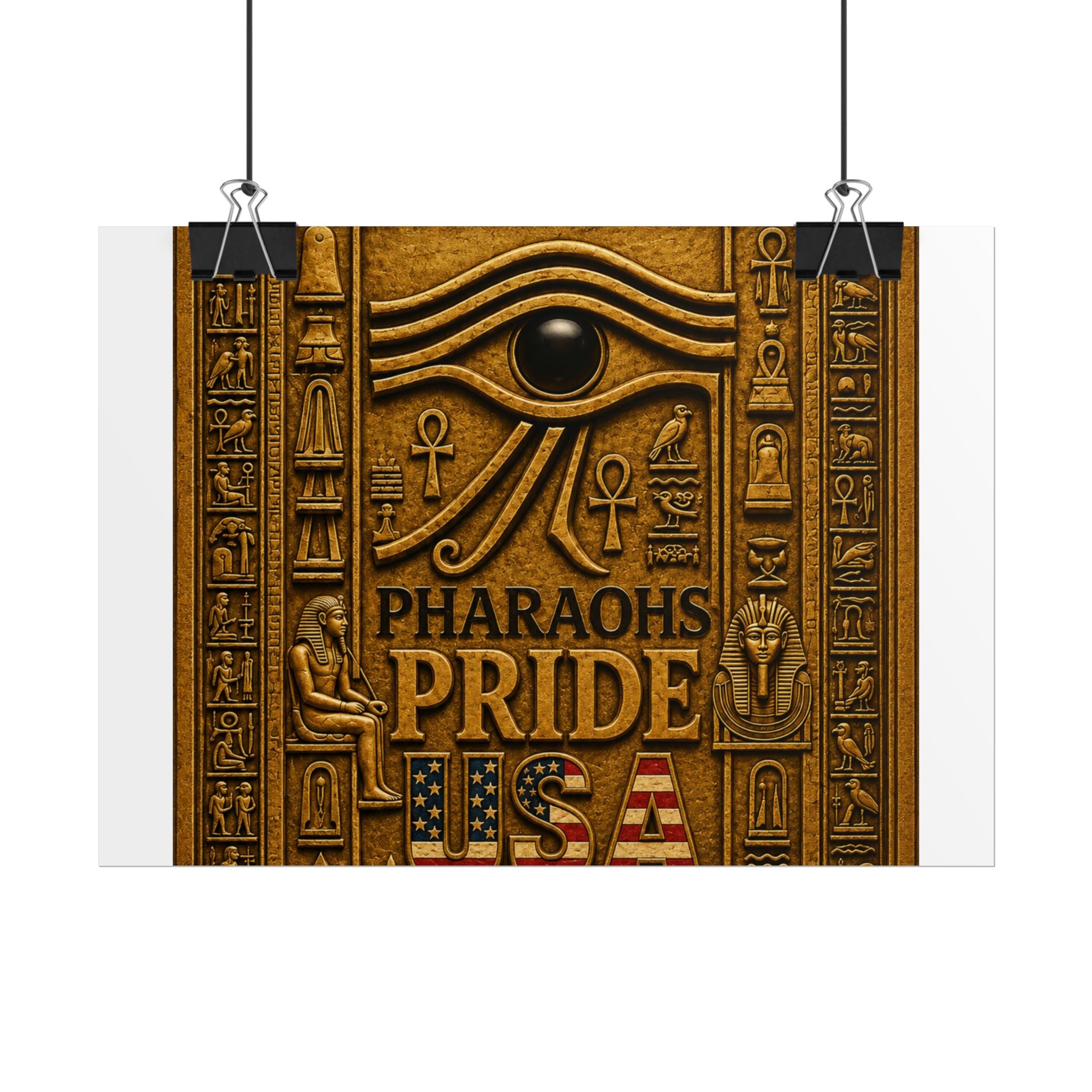 Eye of Horus Pride rolled poster by Pharaohs Pride USA — alternate product view