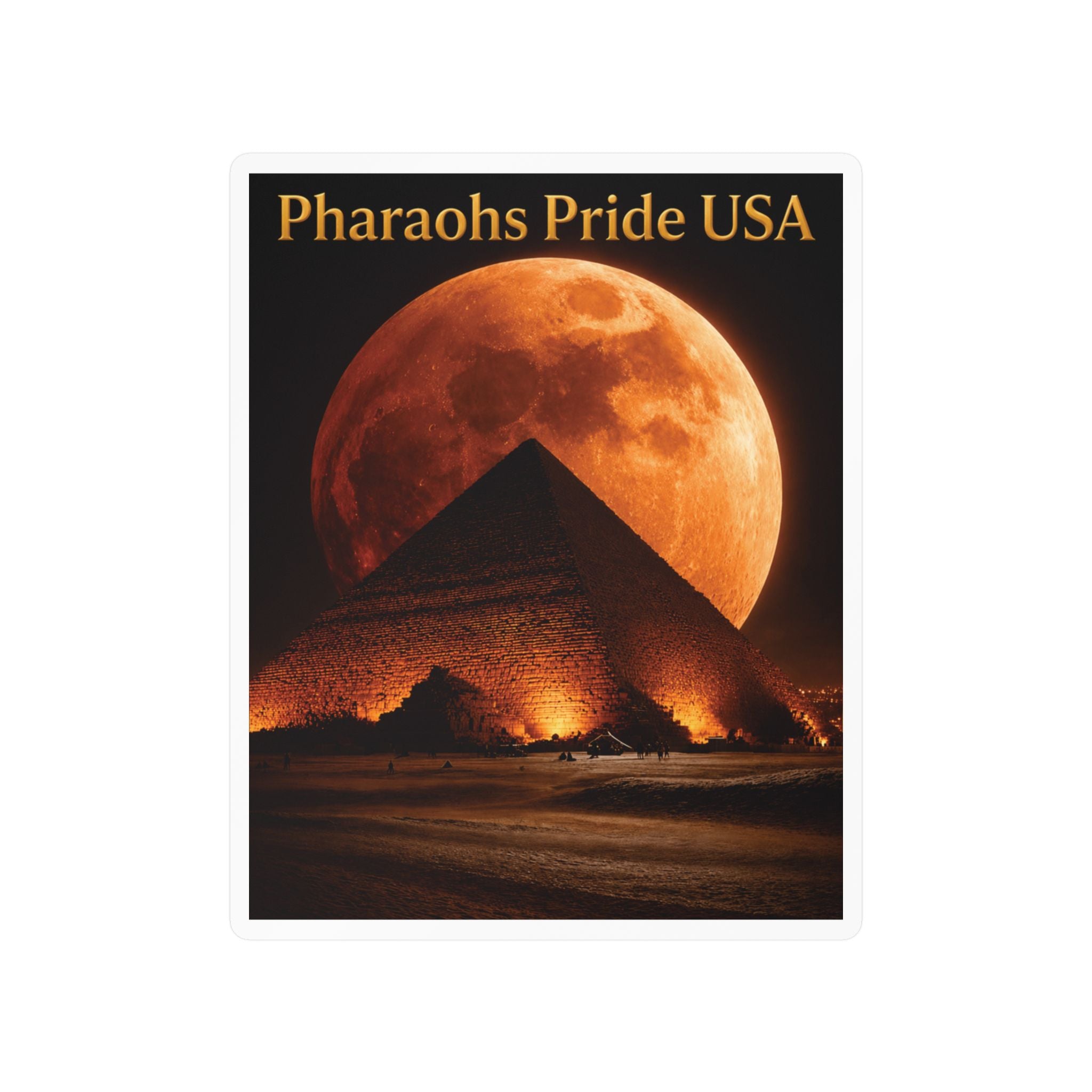 Pharaohs Pride USA Kiss-Cut Vinyl Decal