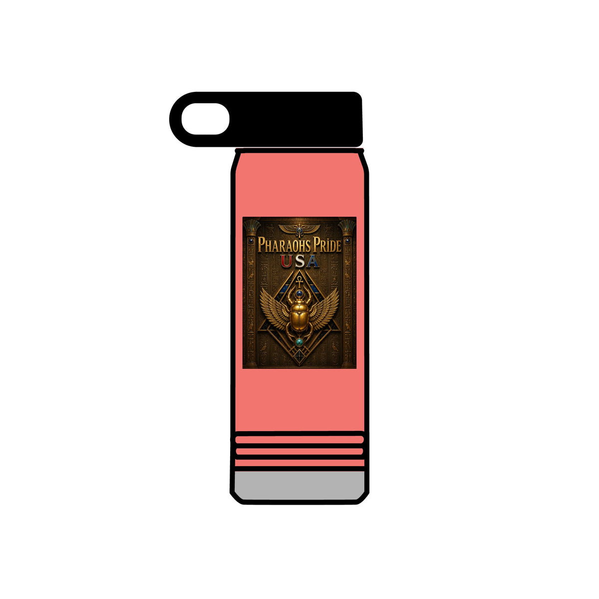 Pharaohs Pride USA Egyptian Heritage 20 oz Water Bottle
