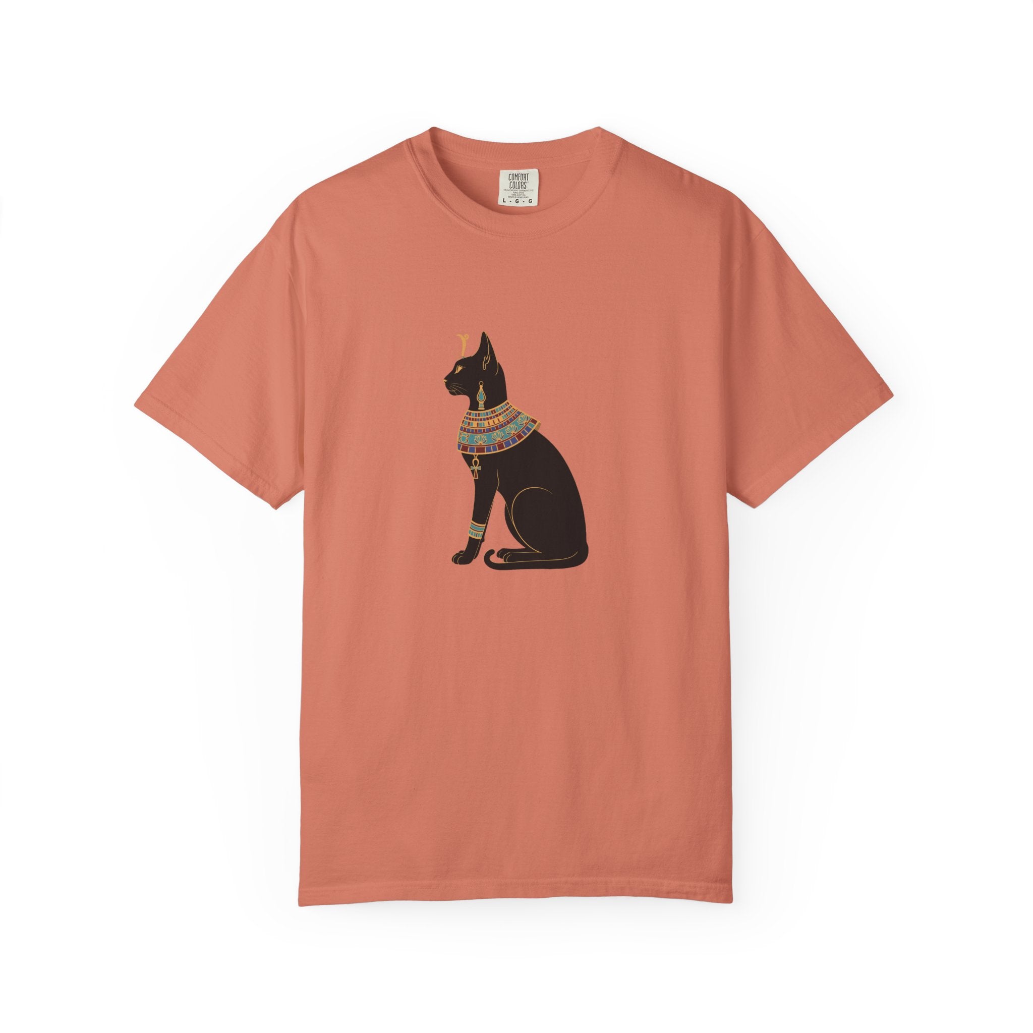 Bastet Egyptian Cat Garment-Dyed T-Shirt