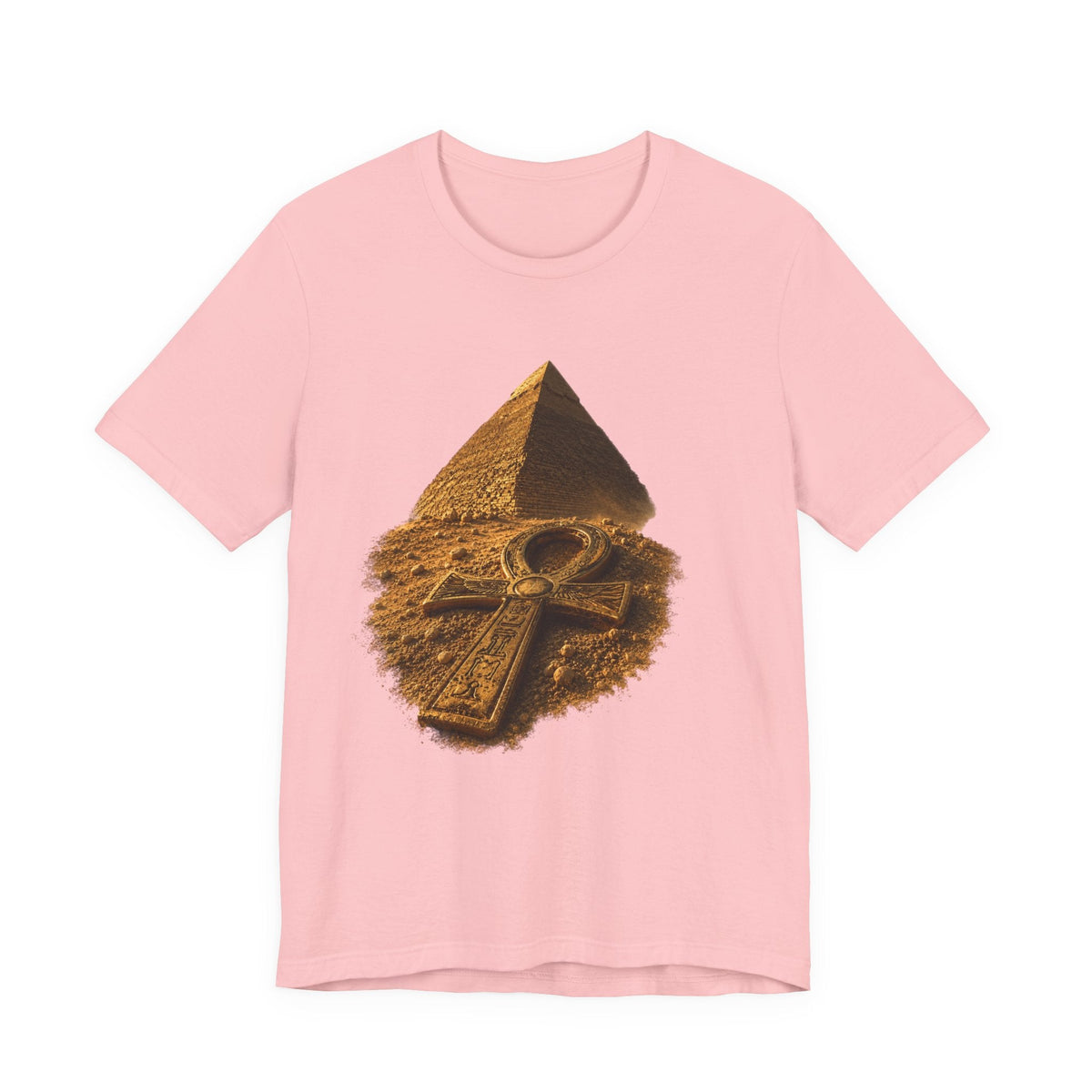 Egyptian Pyramid & Ankh T-Shirt — Ancient Egypt Graphic Tee Printify