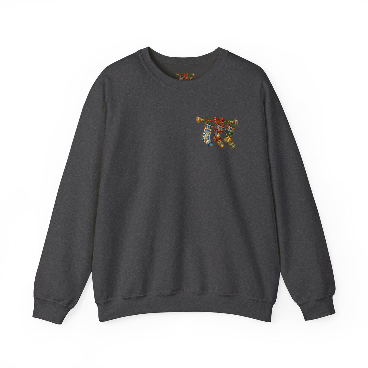 Egyptian Papyrus Christmas Stockings Crewneck Sweatshirt Printify