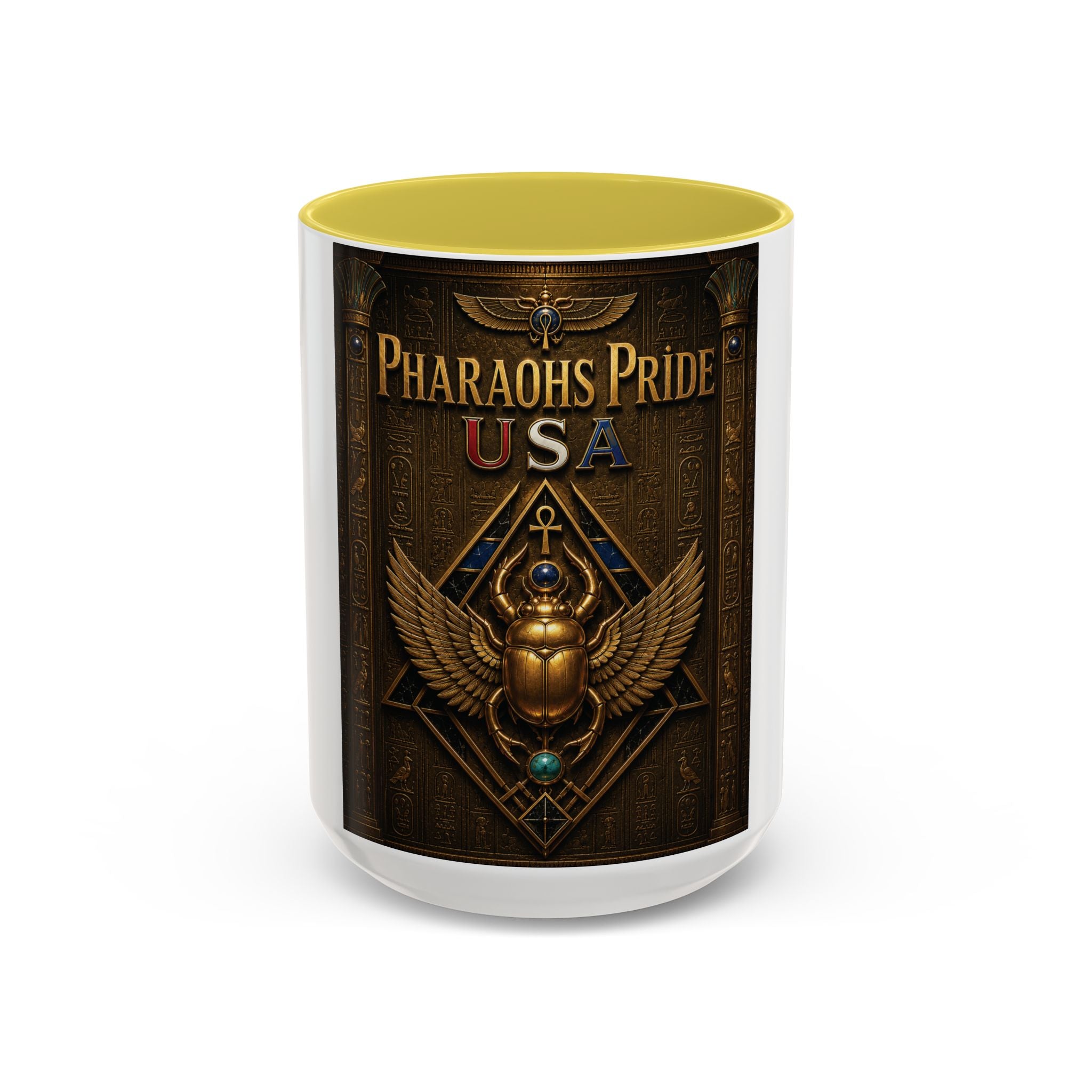 Pharaohs Pride USA Colorful Ceramic Mug (11 oz, 15 oz)