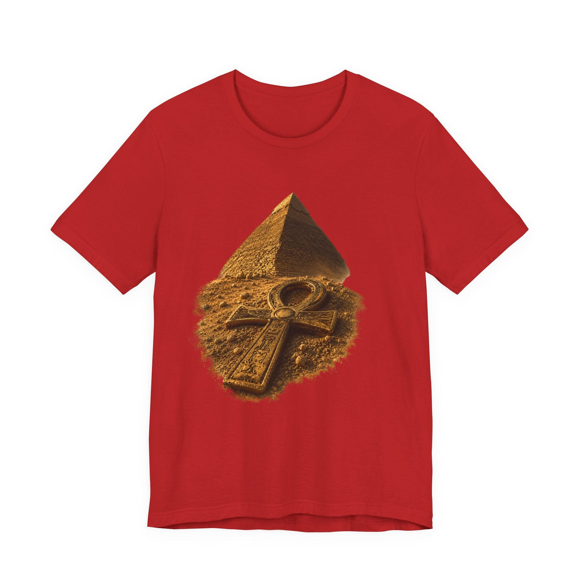 Egyptian Pyramid & Ankh T-Shirt — Ancient Egypt Graphic Tee Printify