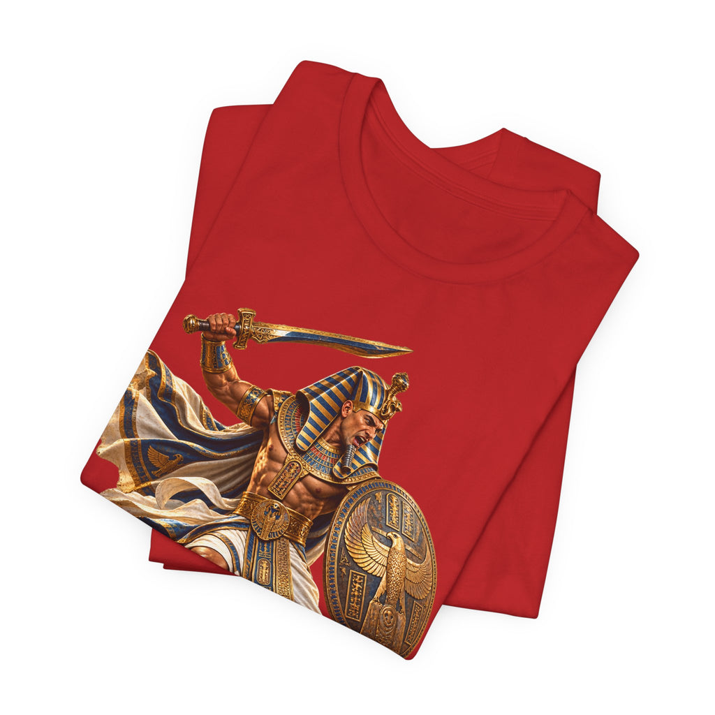 Egyptian Pharaoh Warrior T-Shirt — Ancient Battle Graphic Tee Printify