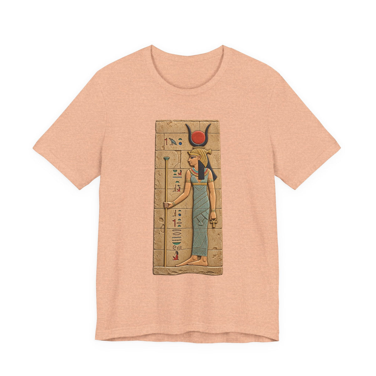 Goddess Isis T-Shirt — Ancient Egyptian Hieroglyph Art Tee Printify