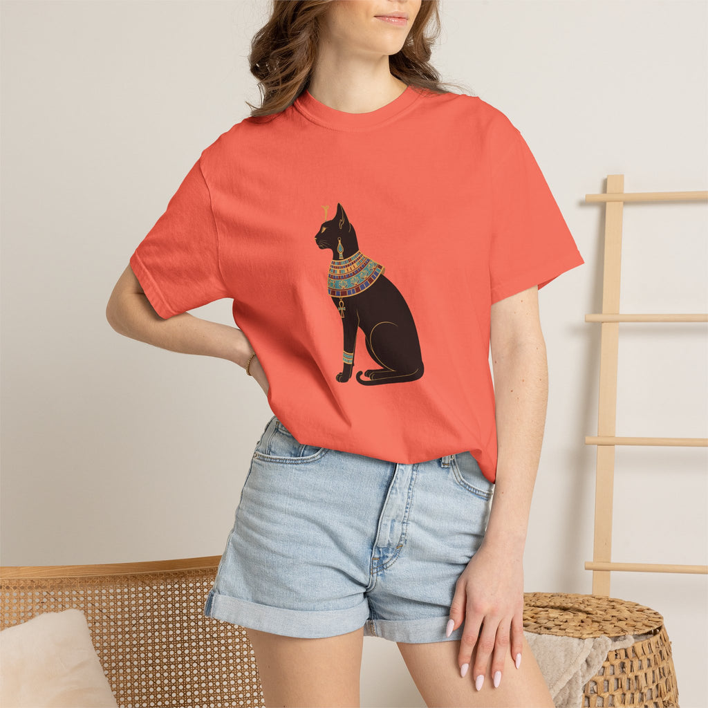 Bastet Egyptian Cat Garment-Dyed T-Shirt