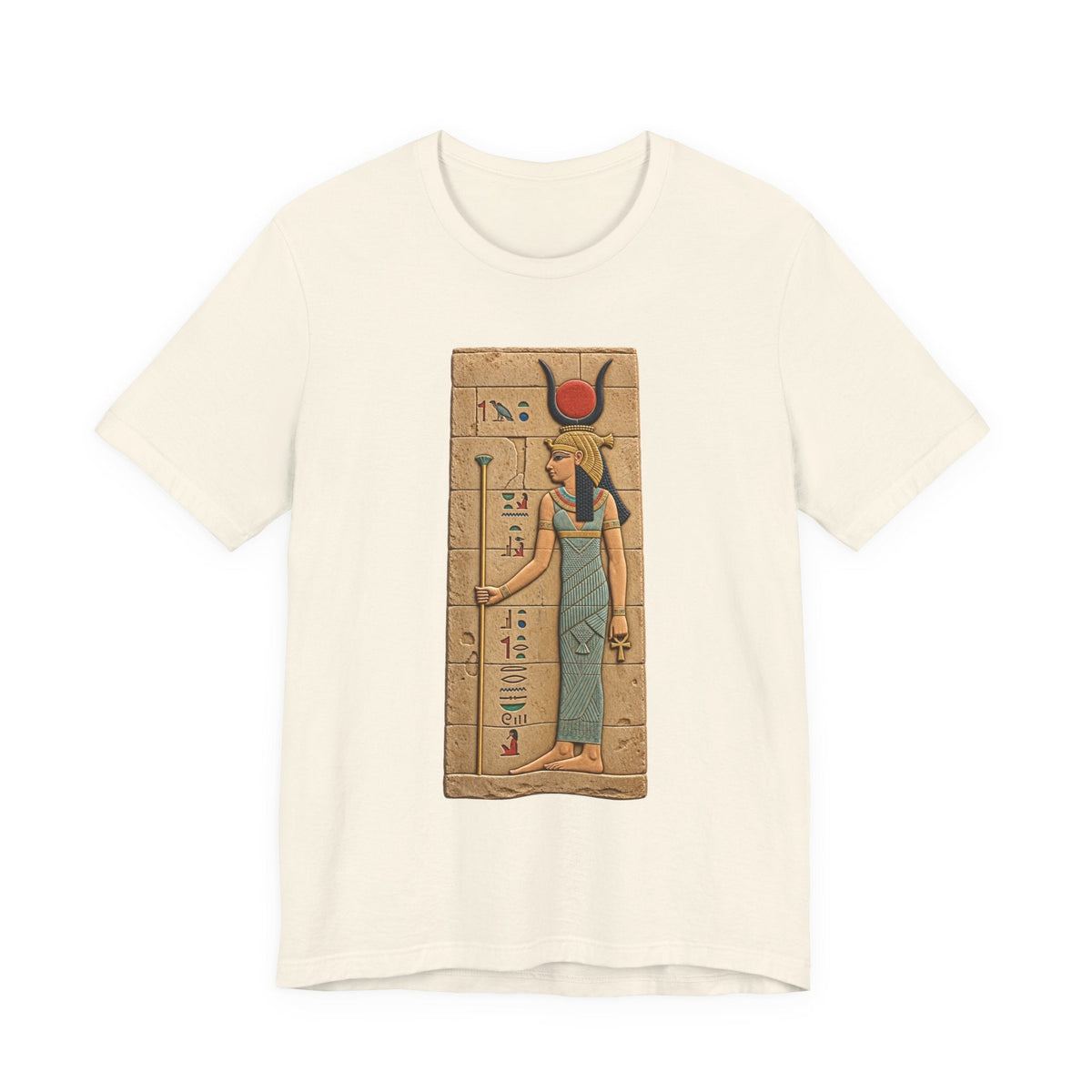 Goddess Isis T-Shirt — Ancient Egyptian Hieroglyph Art Tee Printify