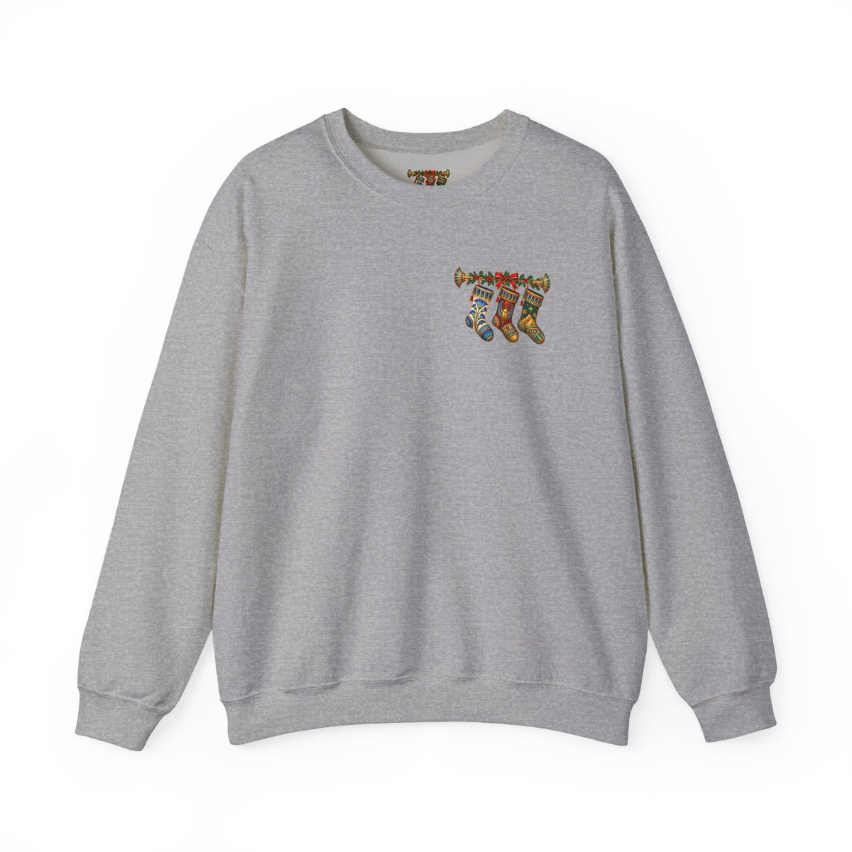 Egyptian Papyrus Christmas Stockings Crewneck Sweatshirt Printify