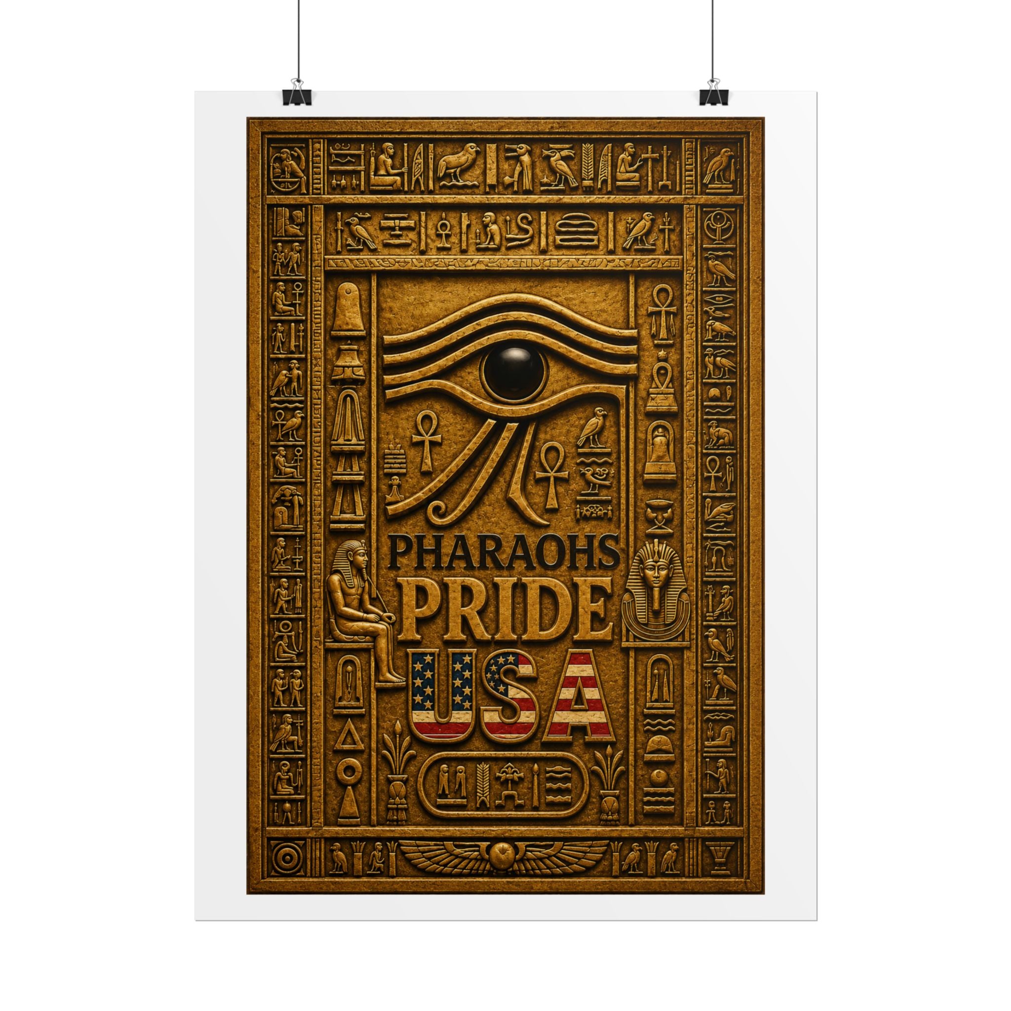 Eye of Horus Pride rolled poster by Pharaohs Pride USA — alternate product view