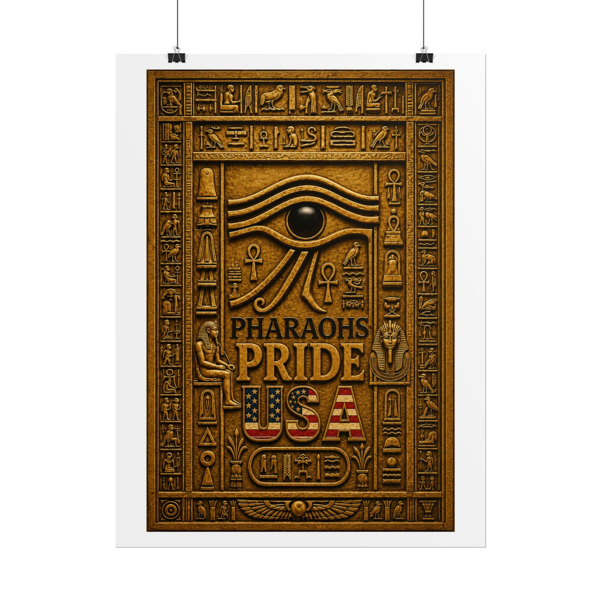 Eye of Horus Pride rolled poster by Pharaohs Pride USA — alternate product view