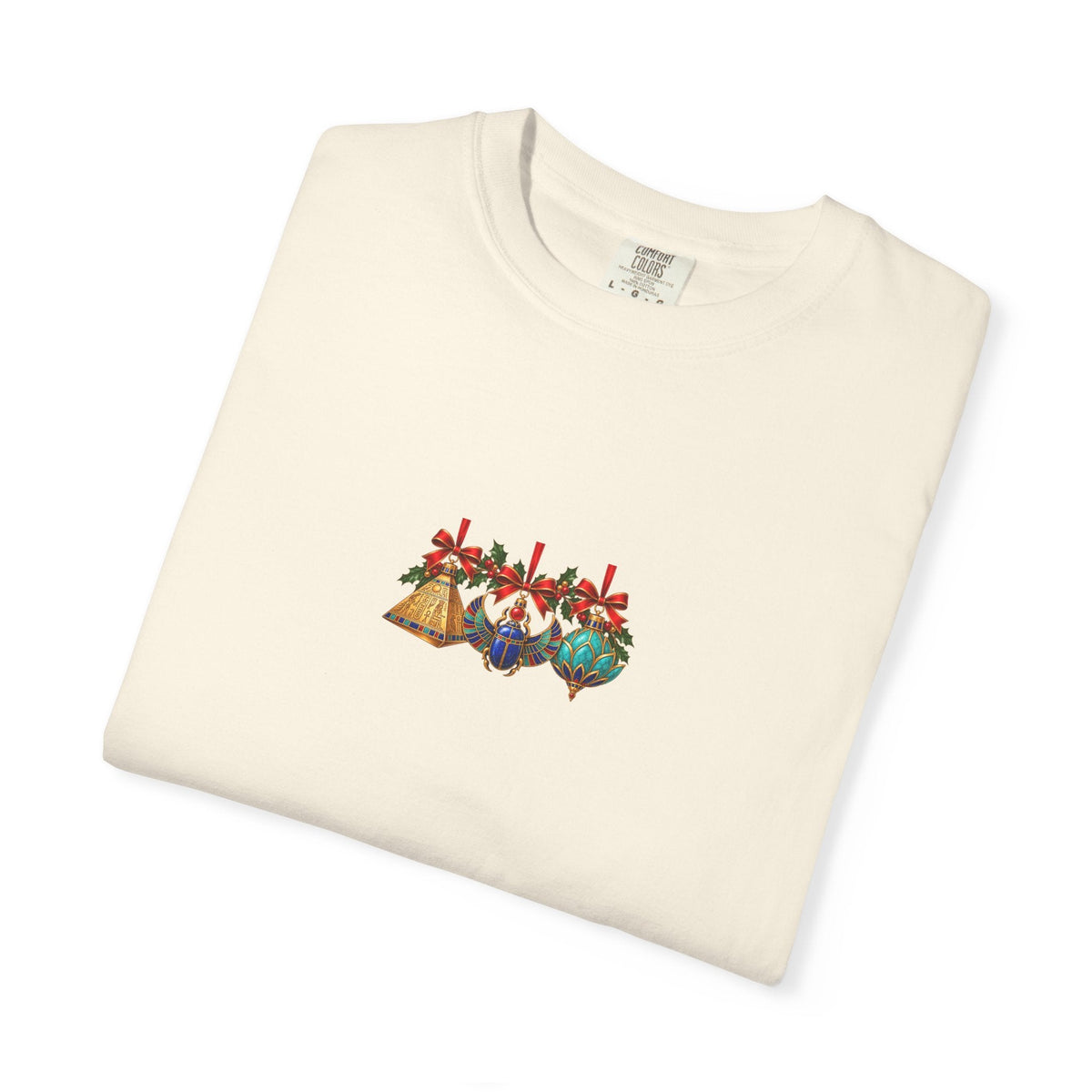 Egyptian Christmas Ornament Trio T-Shirt Printify