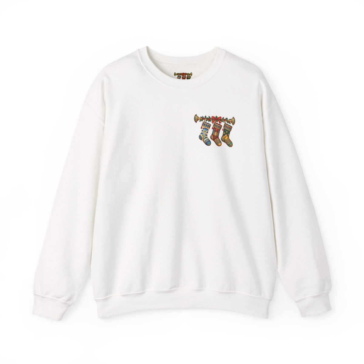 Egyptian Papyrus Christmas Stockings Crewneck Sweatshirt Printify