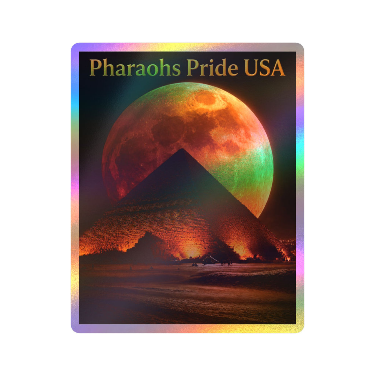 Pharaohs Pride USA Kiss-Cut Vinyl Decal