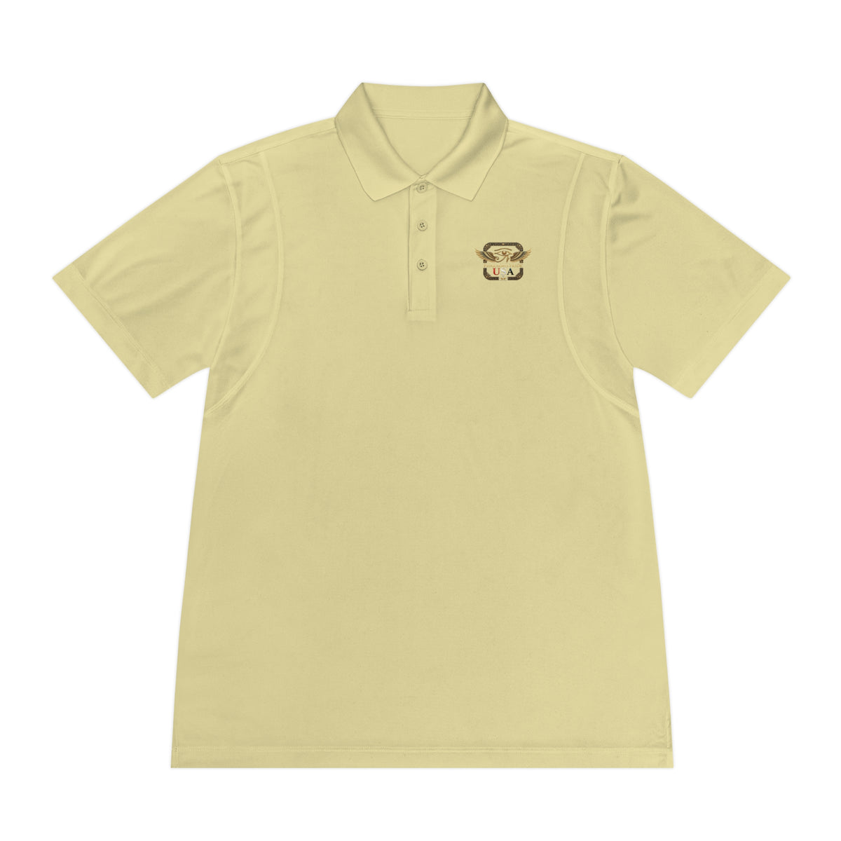 Pharaohs Pride USA men's sport polo alternate view