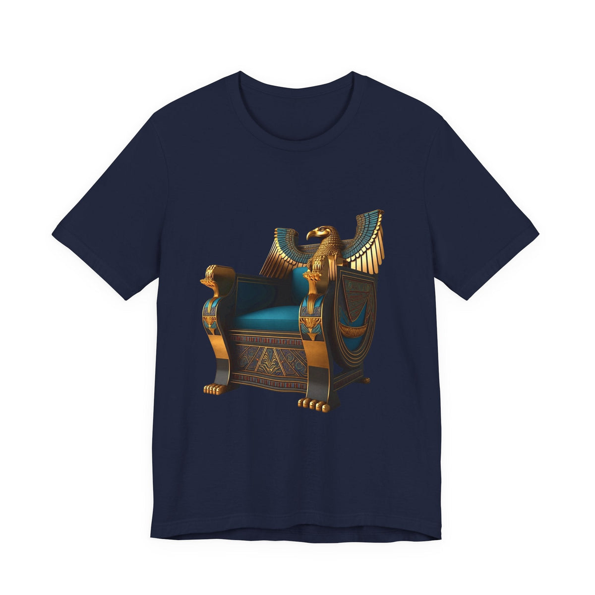 Egyptian Throne T-Shirt — Ancient Egypt Golden Throne Tee Printify