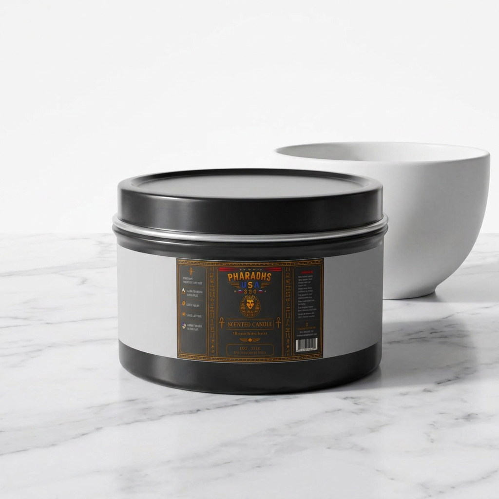 Pharaohs Pride USA scented tin candle — alternate product view