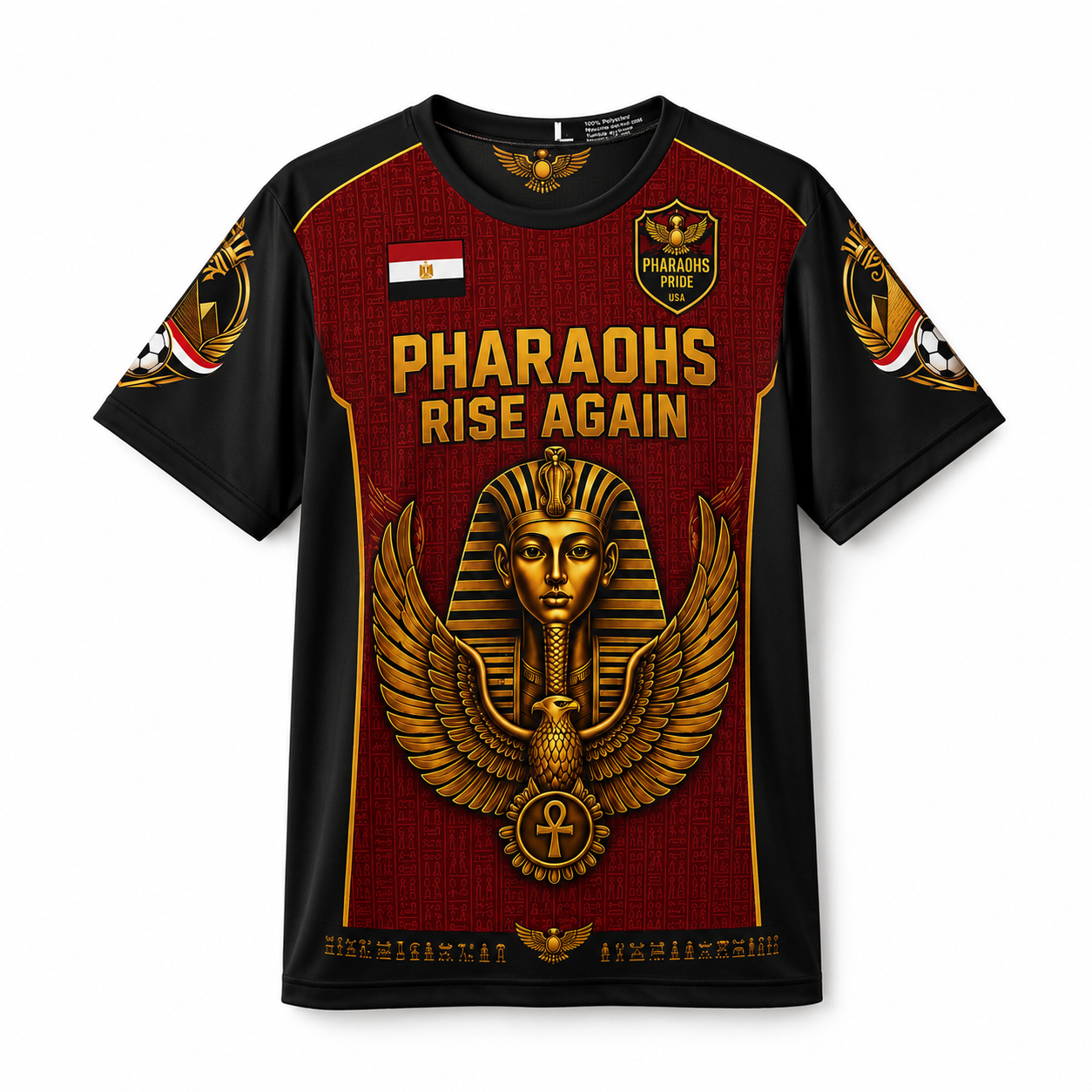 Pharaohs Pride USA Egypt Performance Football Jersey