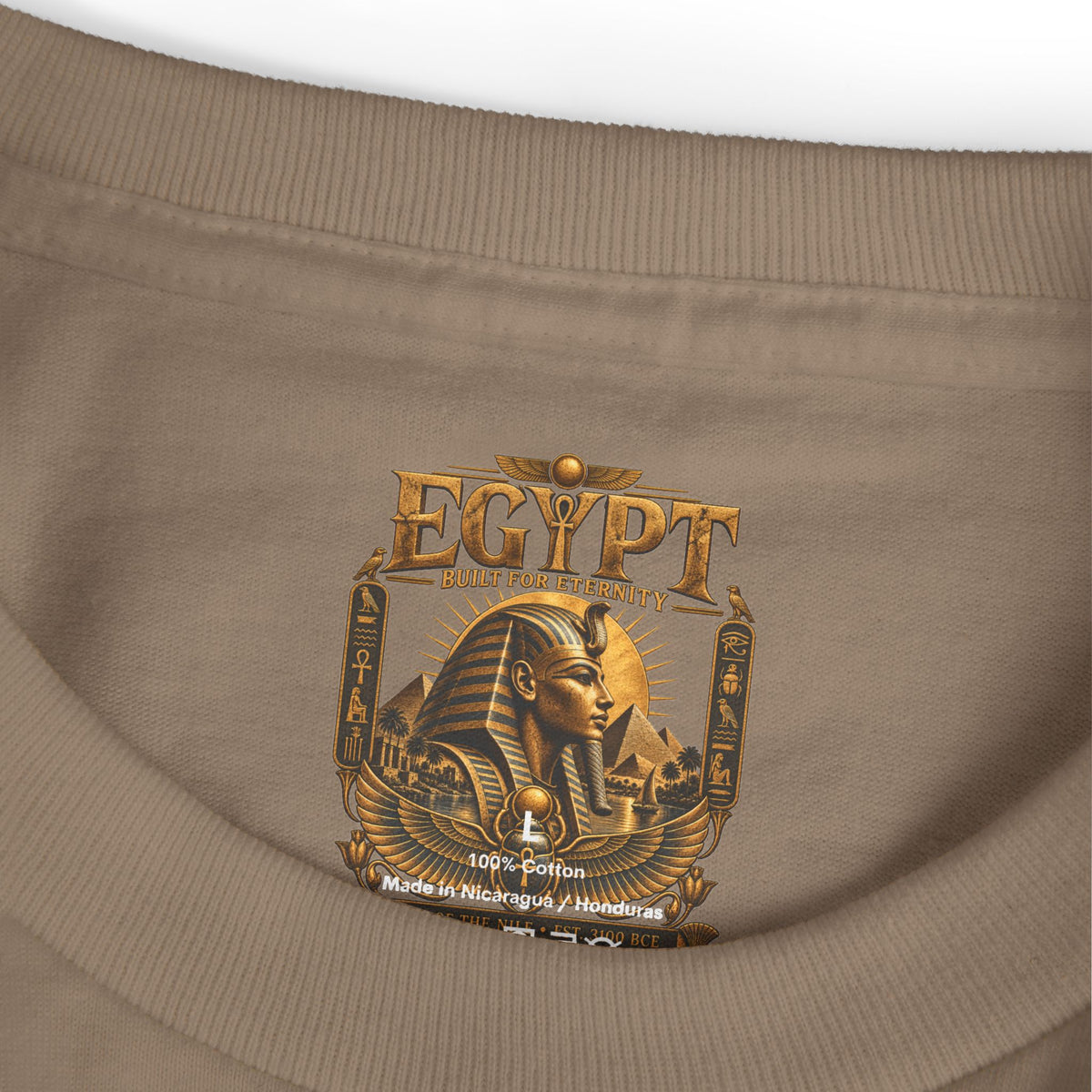 Pharaoh Archive Heavyweight Tee — Built for Eternity Pharaohs Pride USA