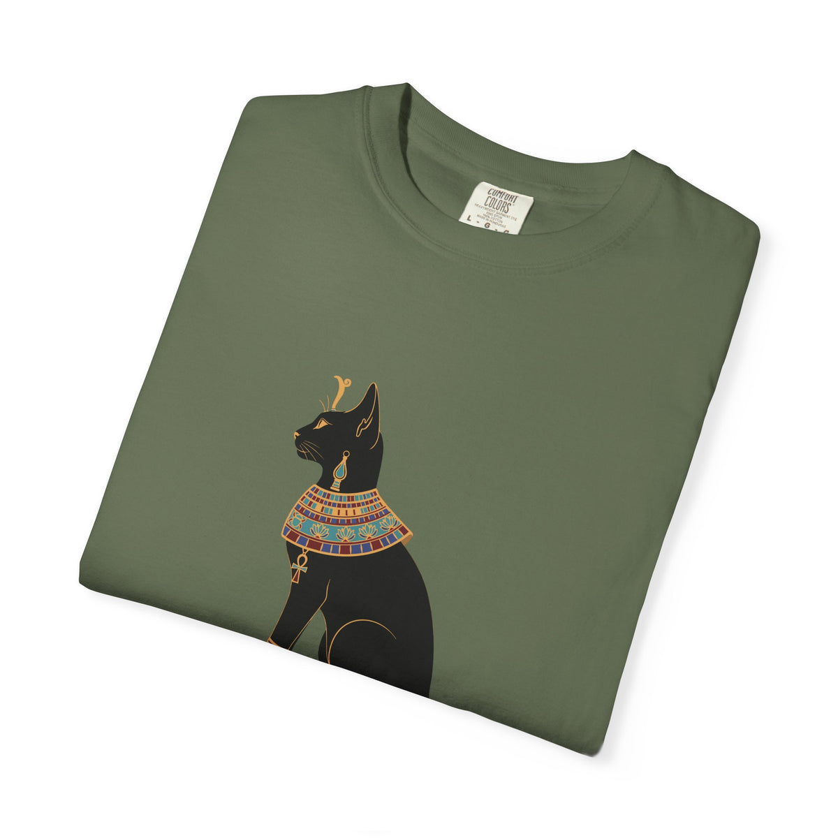 Bastet Egyptian Cat Garment-Dyed T-Shirt