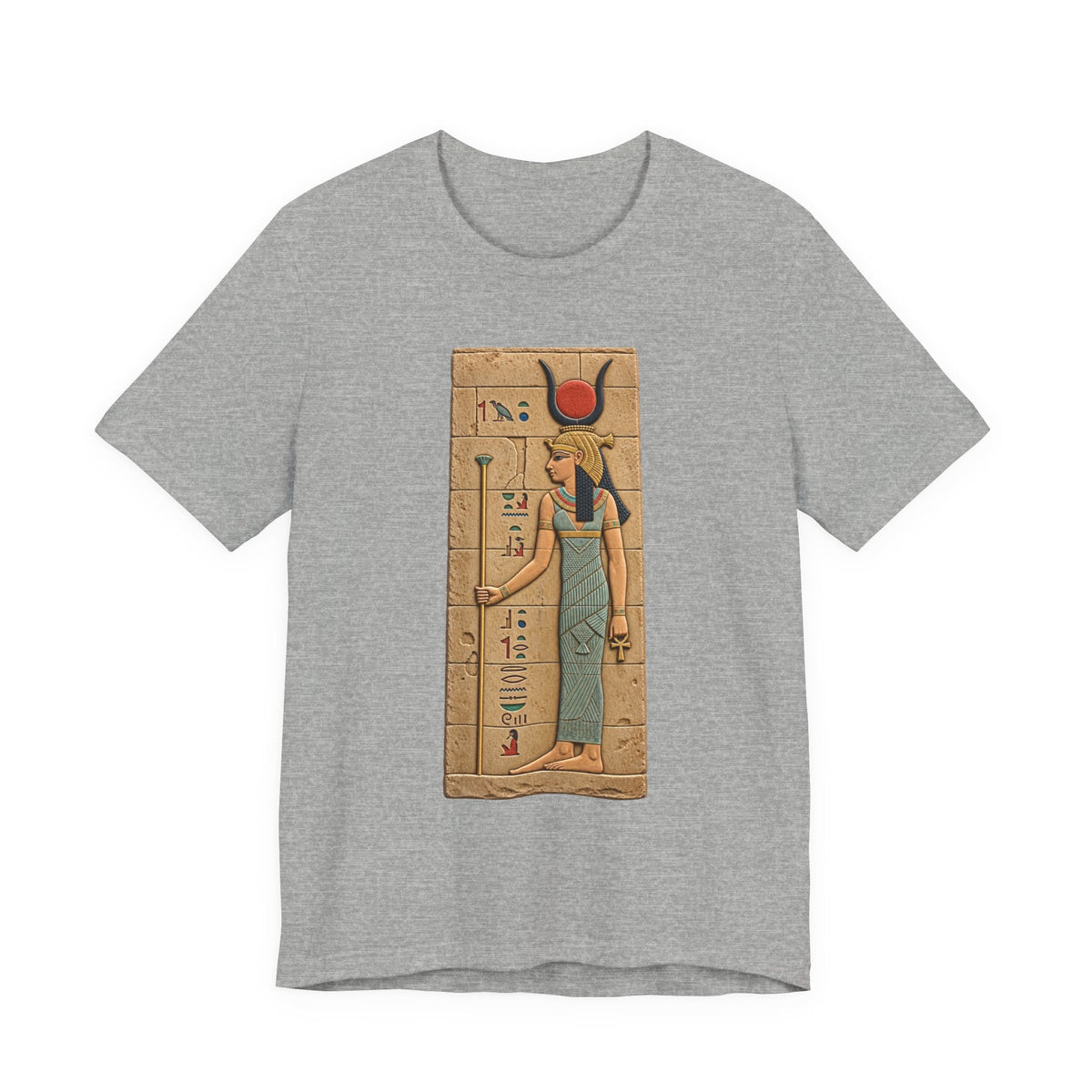 Goddess Isis T-Shirt — Ancient Egyptian Hieroglyph Art Tee Printify