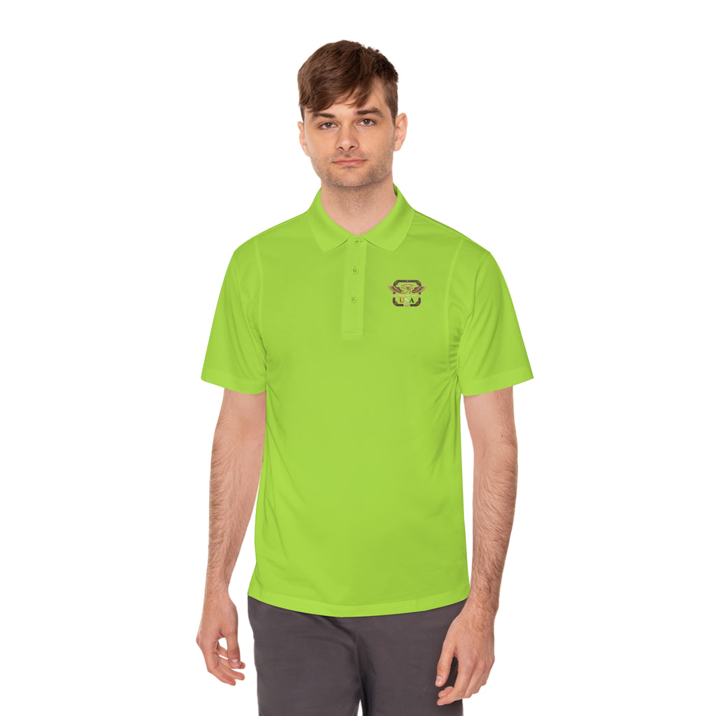 Pharaohs Pride USA men's sport polo color view