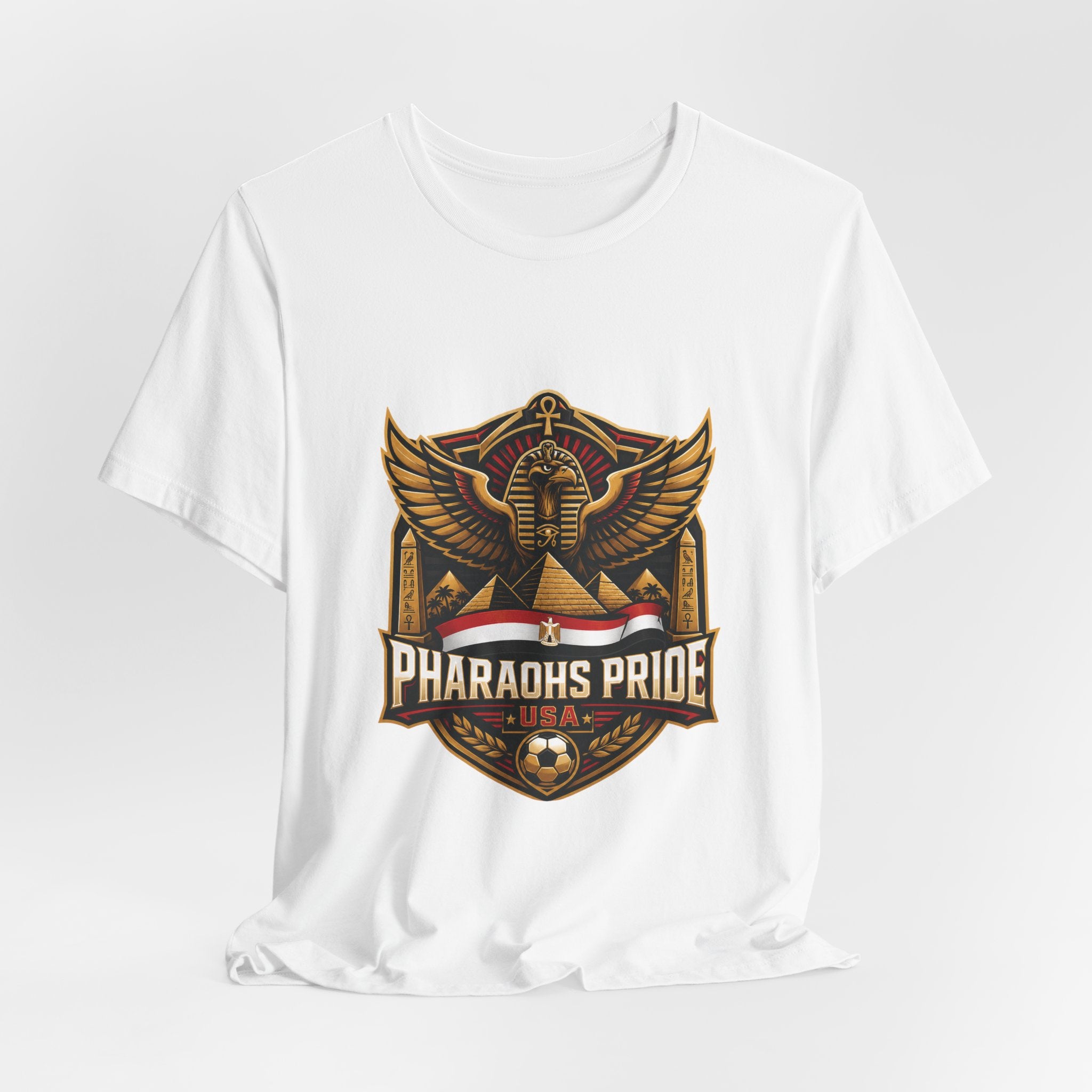 Pharaohs Pride Football Tee | Egypt Soccer Fan T-Shirt
