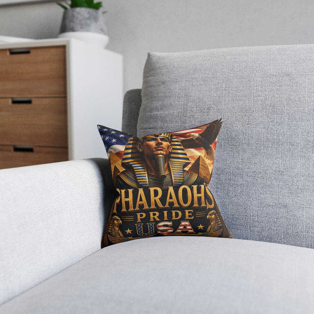 Pharaohs Pride USA Egyptian-American Decorative Pillow