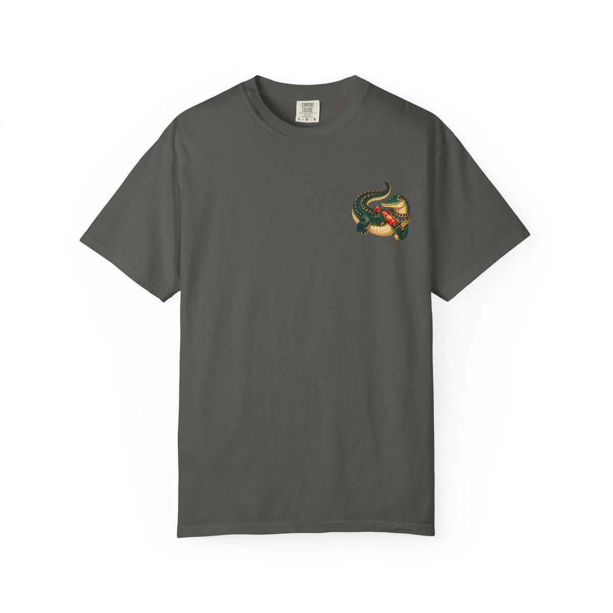 Nile Crocodile Christmas T-Shirt — Egyptian Holiday Cracker Printify