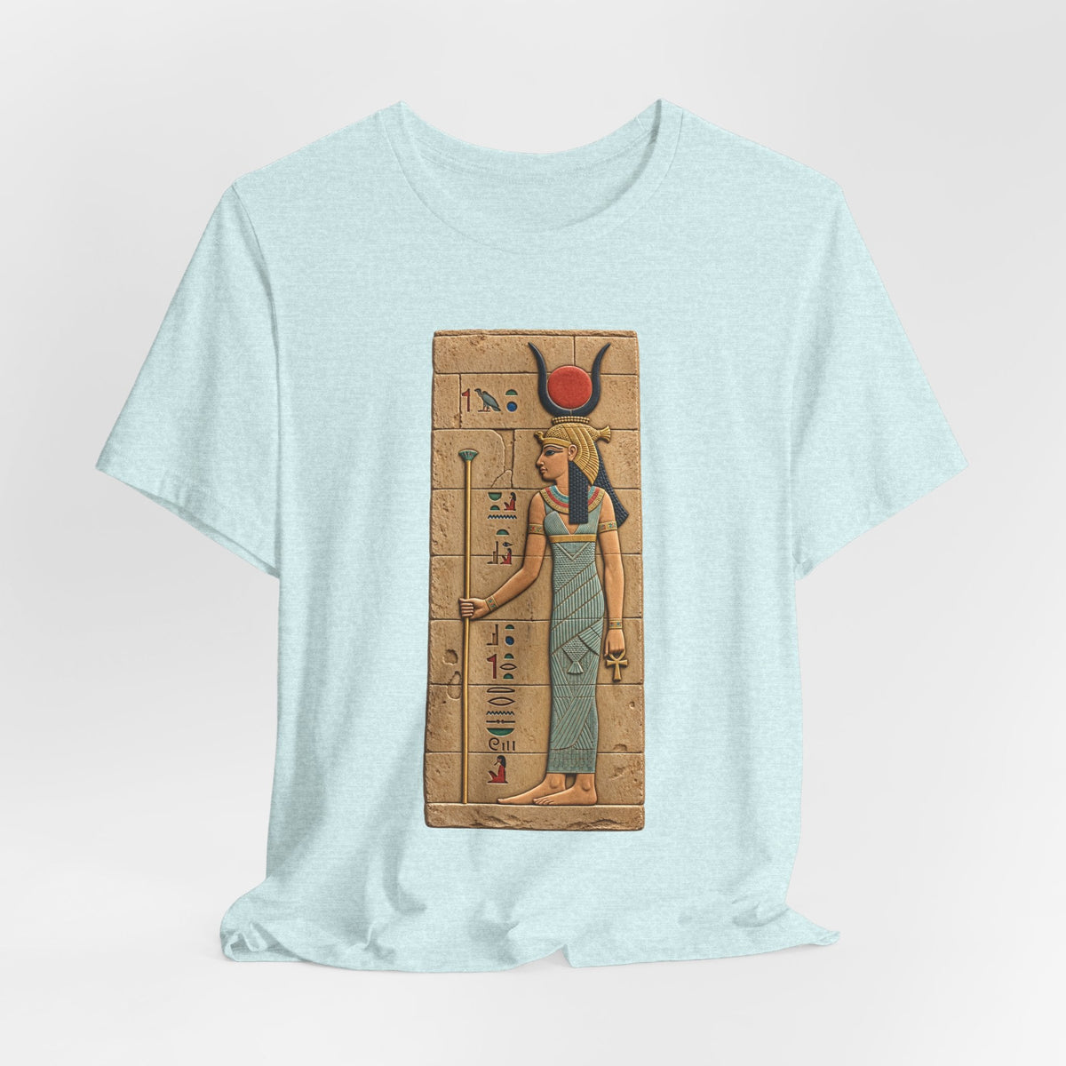 Goddess Isis T-Shirt — Ancient Egyptian Hieroglyph Art Tee Printify