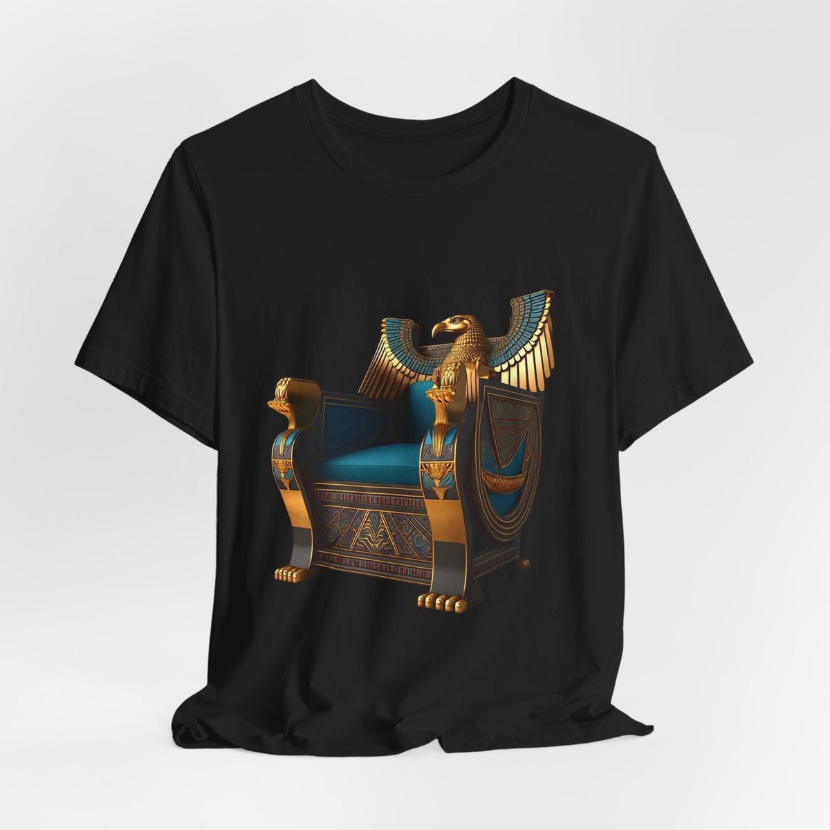 Egyptian Throne T-Shirt — Ancient Egypt Golden Throne Tee Printify