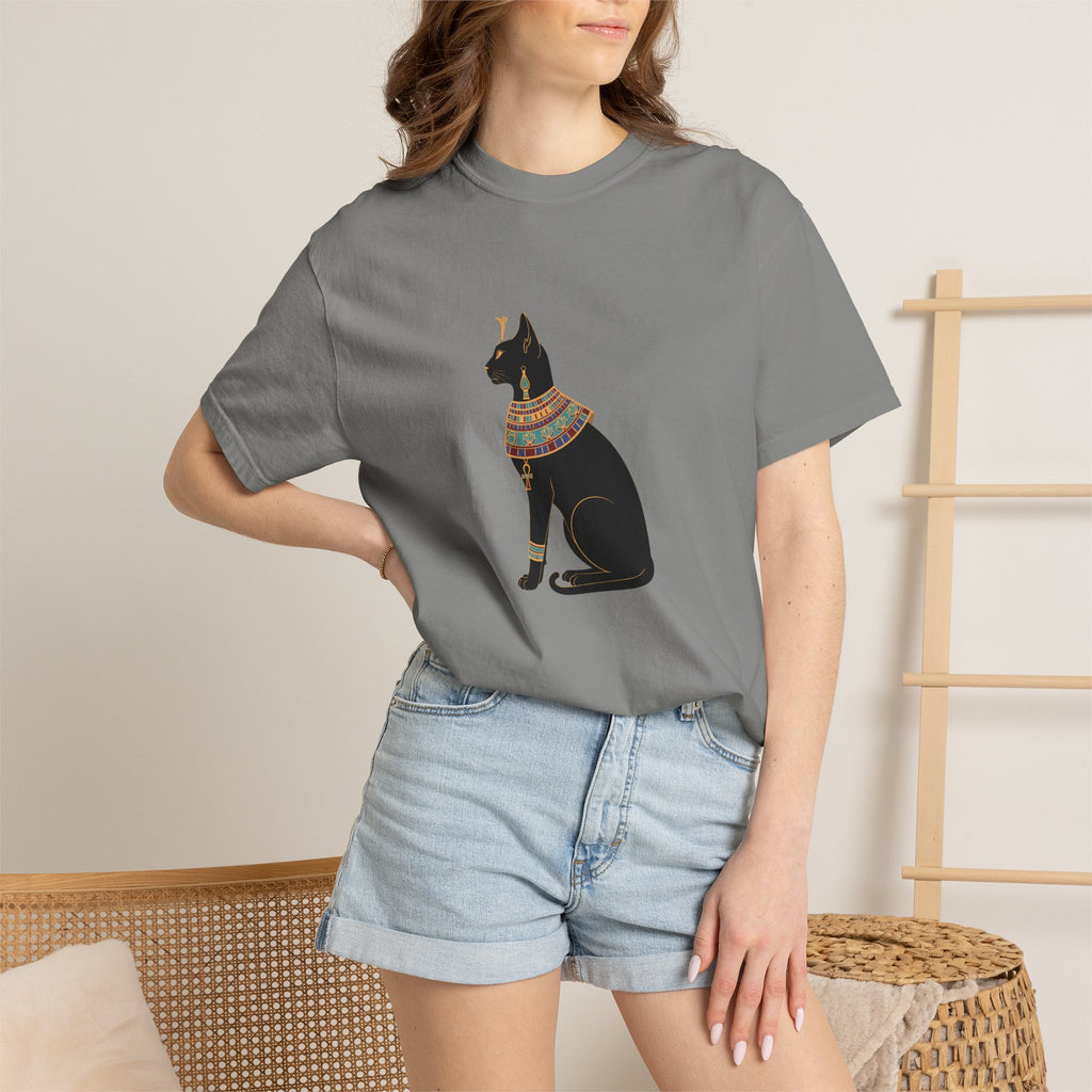 Bastet Egyptian Cat Garment-Dyed T-Shirt
