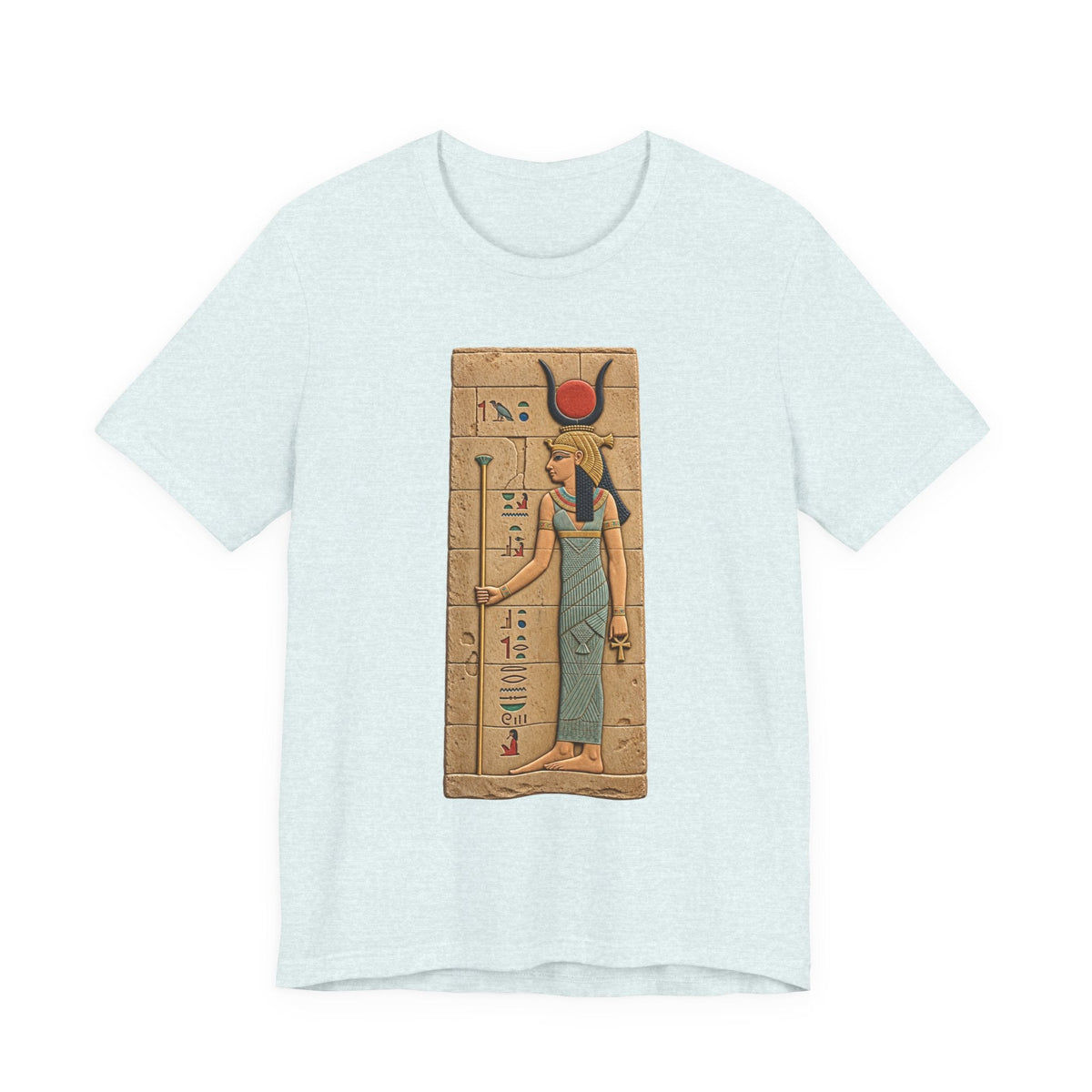 Goddess Isis T-Shirt — Ancient Egyptian Hieroglyph Art Tee Printify