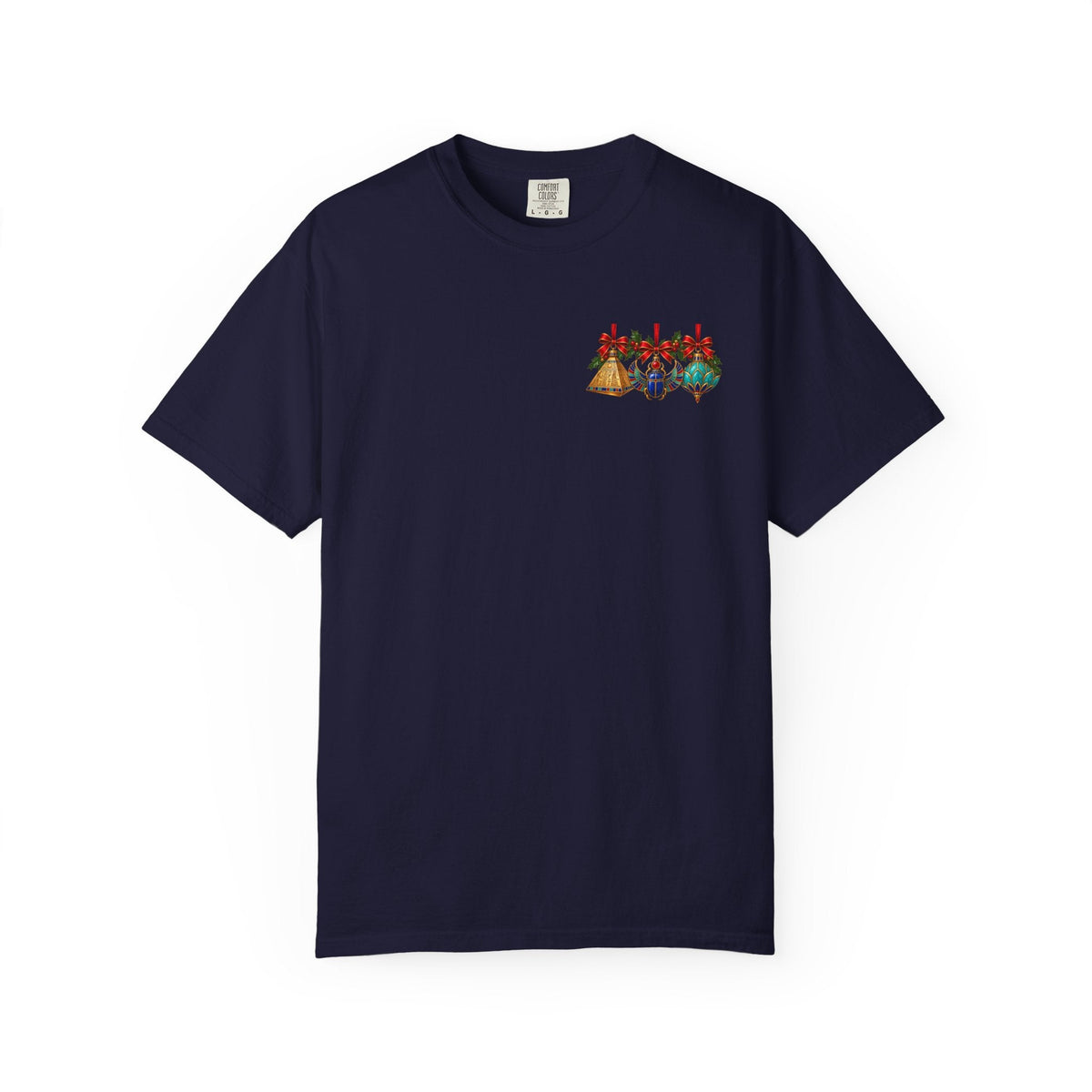 Egyptian Christmas Ornament Trio T-Shirt Printify
