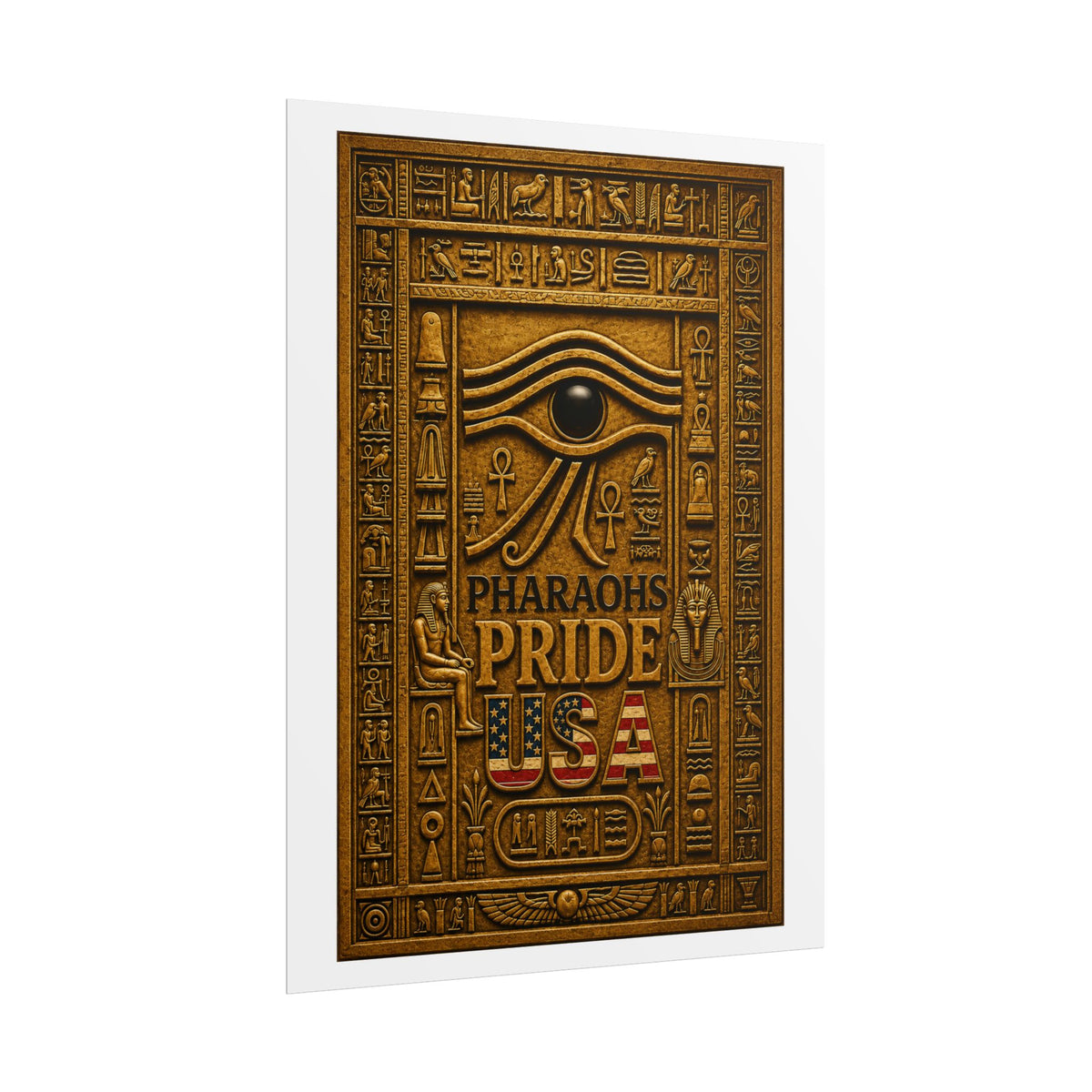 Eye of Horus Pride rolled poster by Pharaohs Pride USA — alternate product view