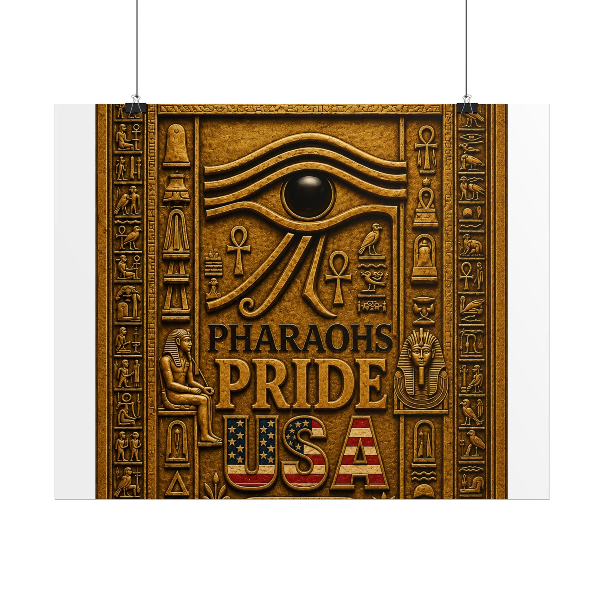 Eye of Horus Pride rolled poster by Pharaohs Pride USA — alternate product view