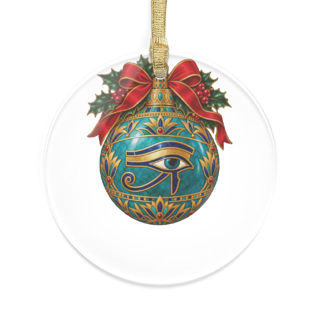 Egyptian Eye of Horus Christmas Ornament, Acrylic Ornament Printify