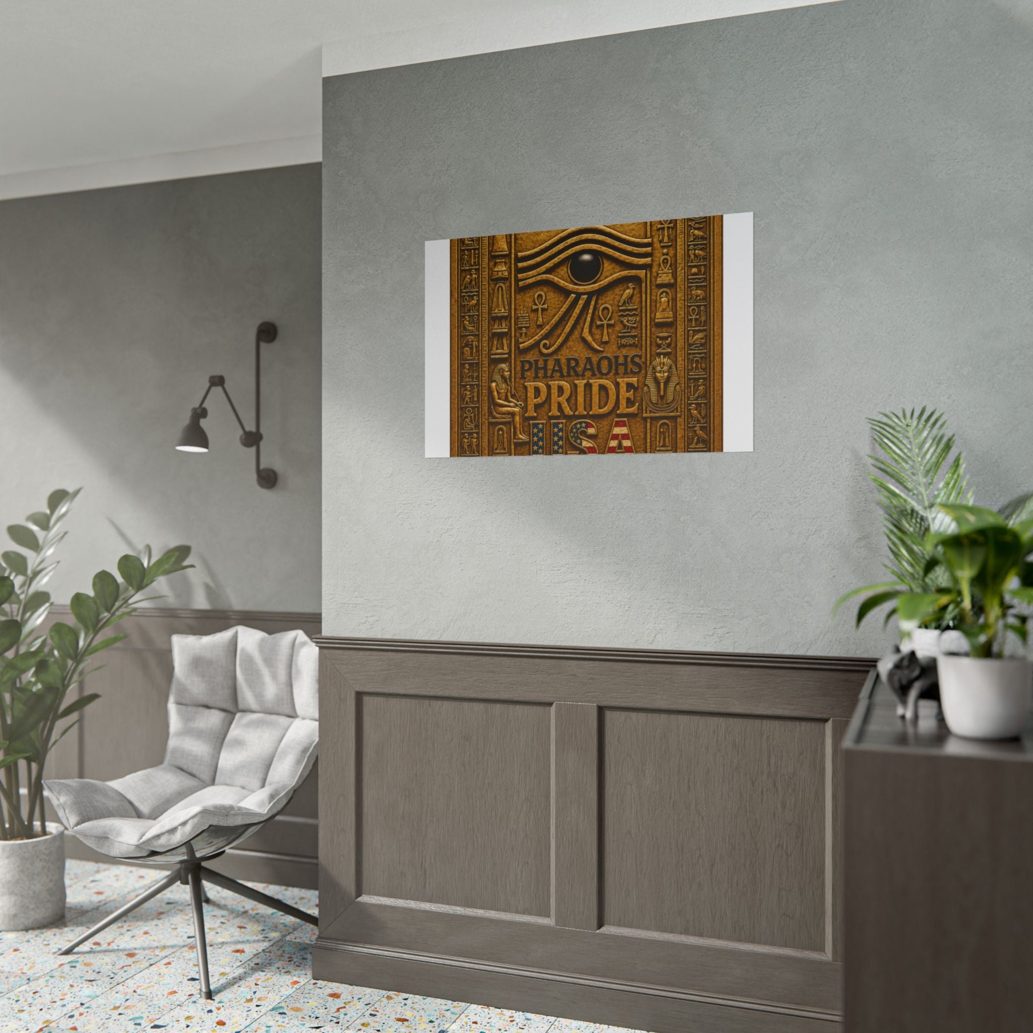 Eye of Horus Pride rolled poster by Pharaohs Pride USA — alternate product view