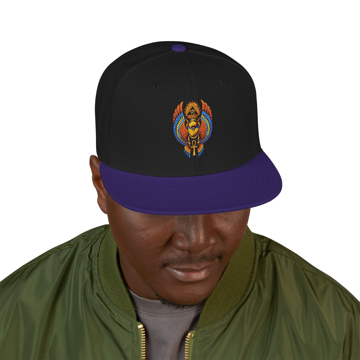 Egyptian Heritage High-Profile Embroidered Snapback