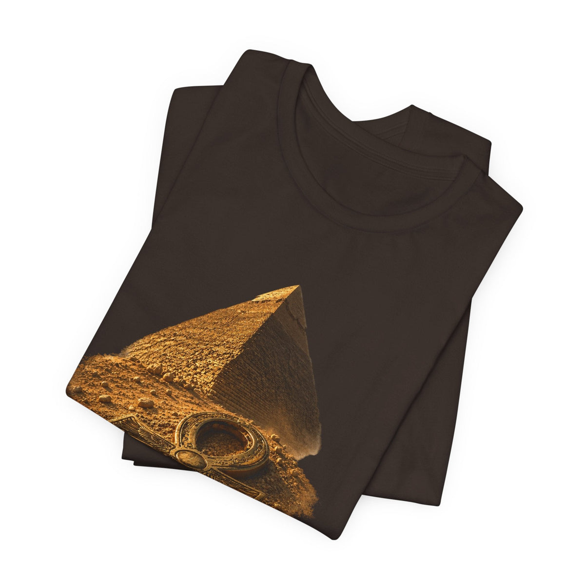 Egyptian Pyramid & Ankh T-Shirt — Ancient Egypt Graphic Tee Printify