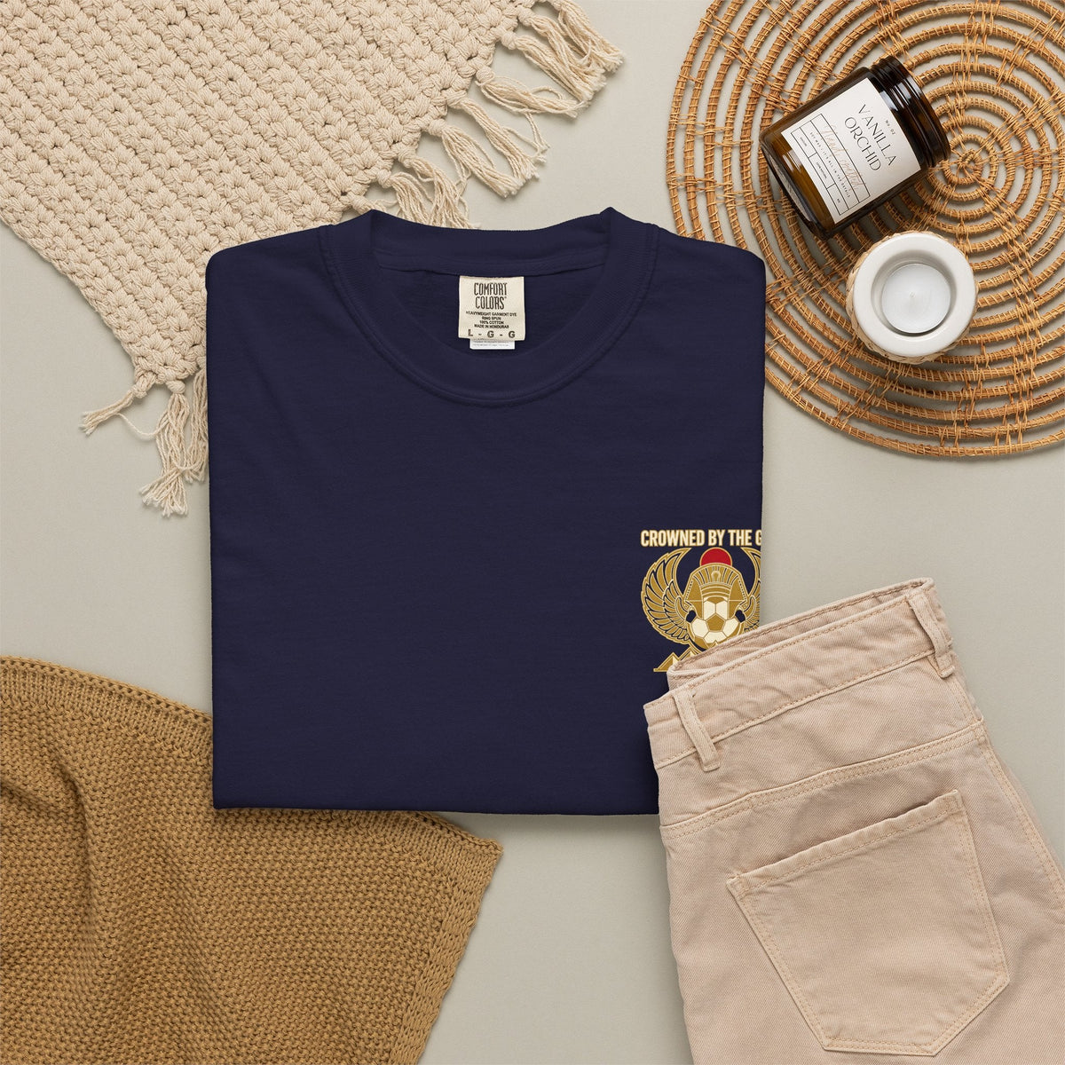Crowned by the Game – Egyptian Football Heritage T-Shirt Printify