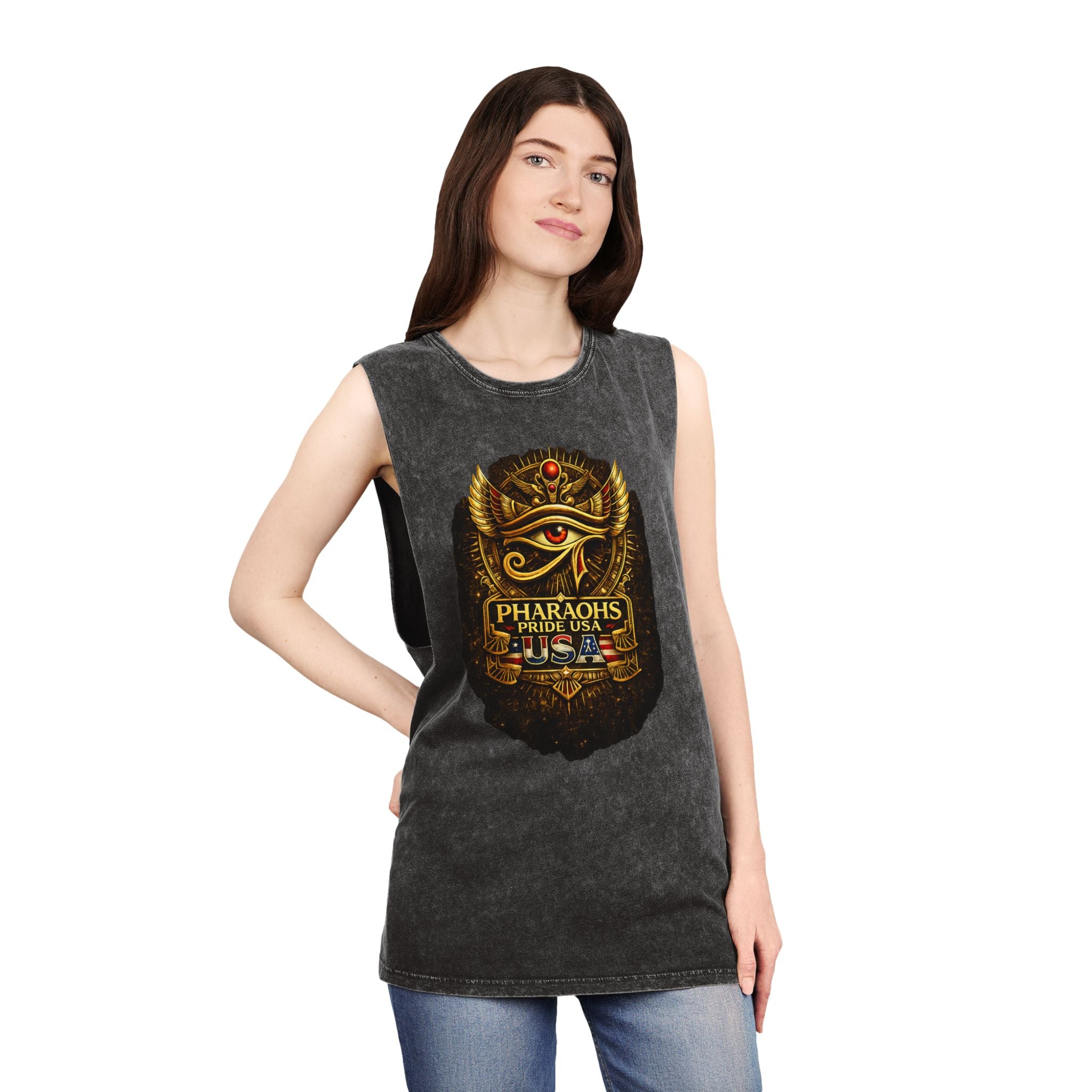 Pharaohs Pride USA Eye of Horus Tank Top – Egypt Heritage Fan Apparel