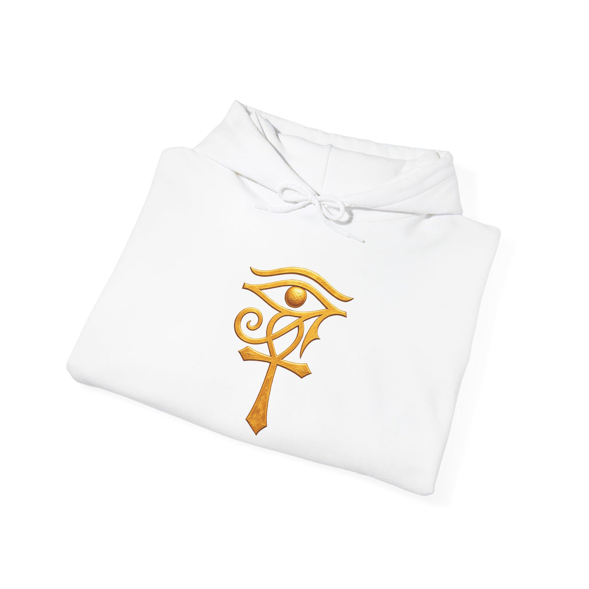 Hoodie — Golden Eye of Ra Symbol Graphic Hoodie Printify
