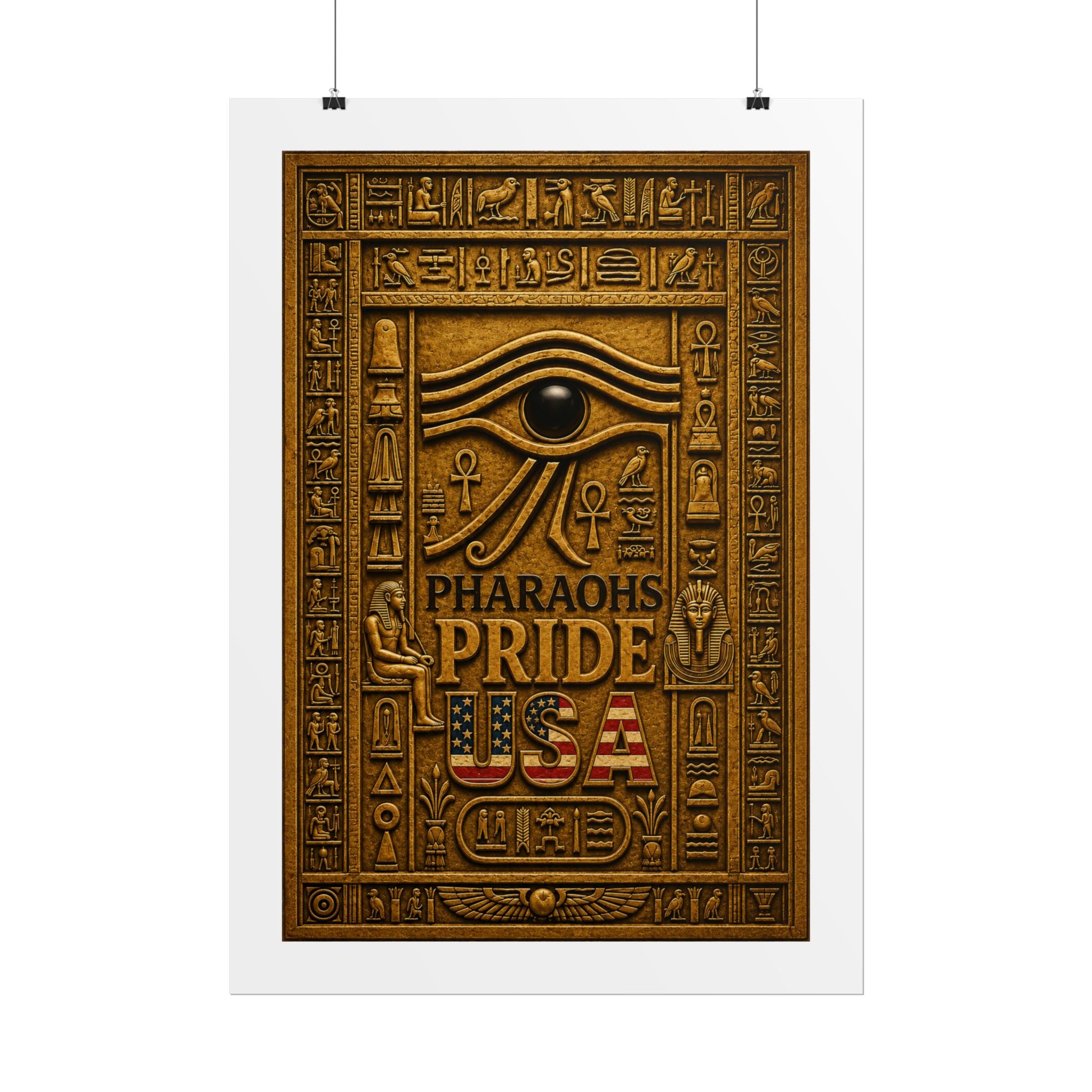 Eye of Horus Pride rolled poster by Pharaohs Pride USA — alternate product view