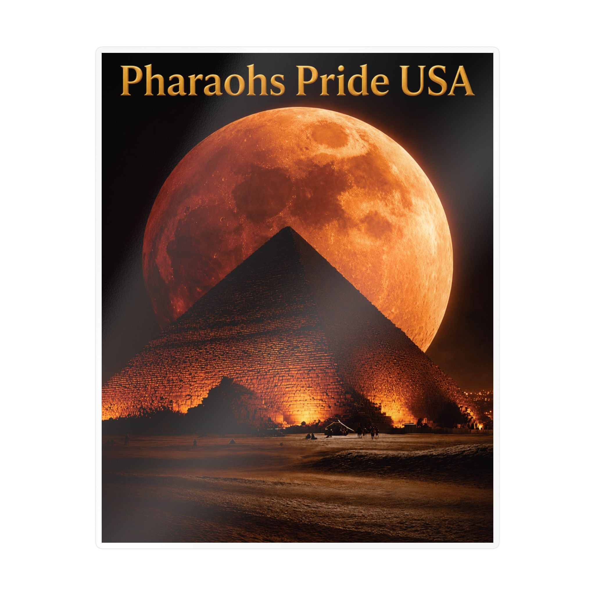 Pharaohs Pride USA Kiss-Cut Vinyl Decal