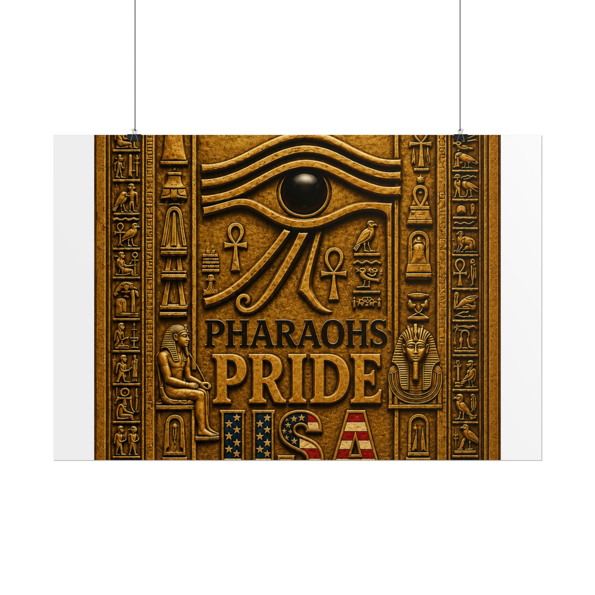 Eye of Horus Pride rolled poster by Pharaohs Pride USA — alternate product view