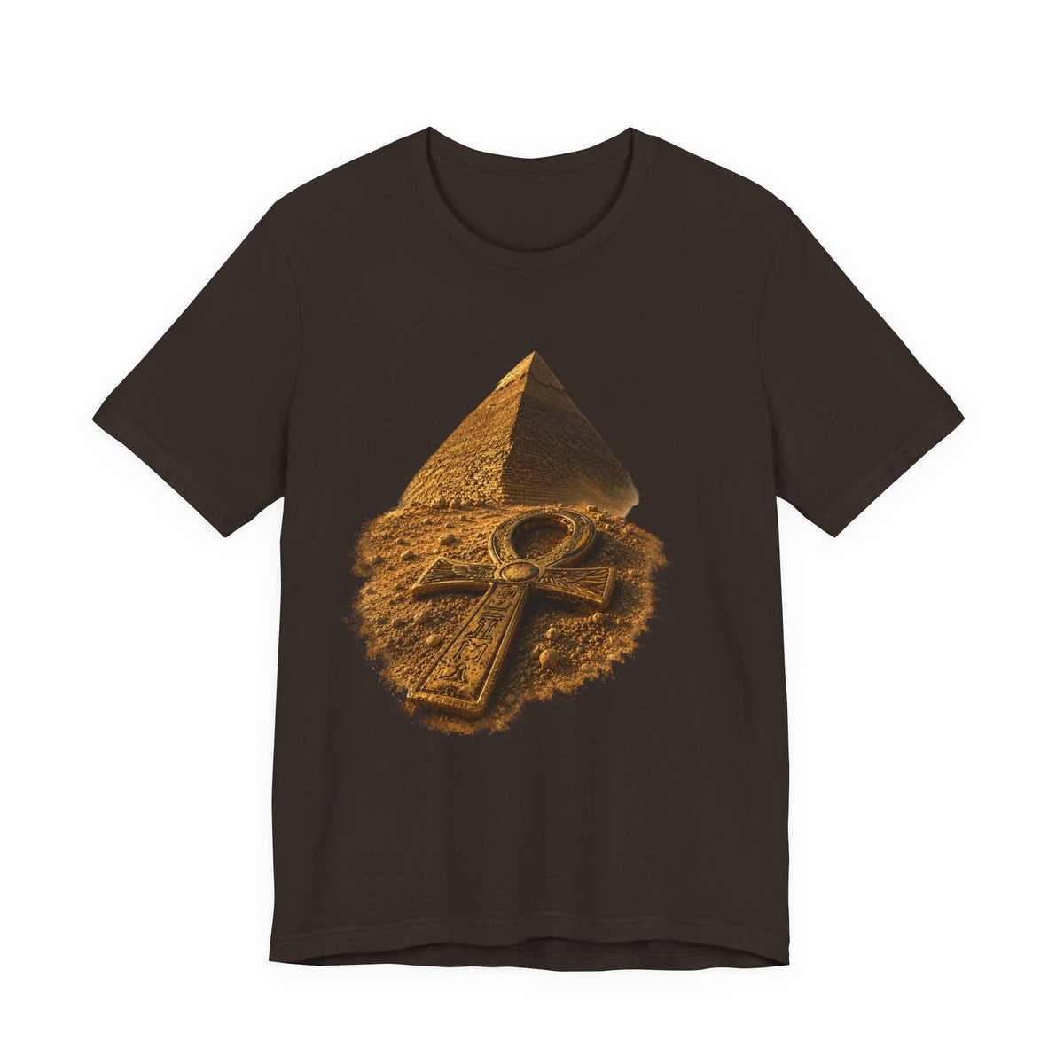 Egyptian Pyramid & Ankh T-Shirt — Ancient Egypt Graphic Tee Printify
