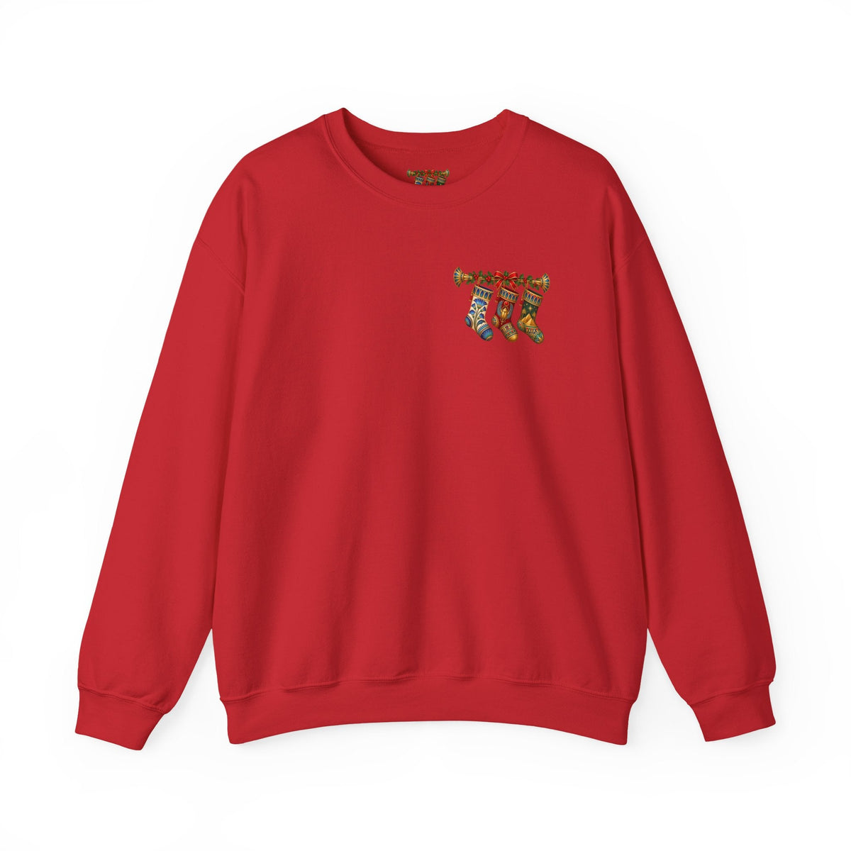 Egyptian Papyrus Christmas Stockings Crewneck Sweatshirt Printify