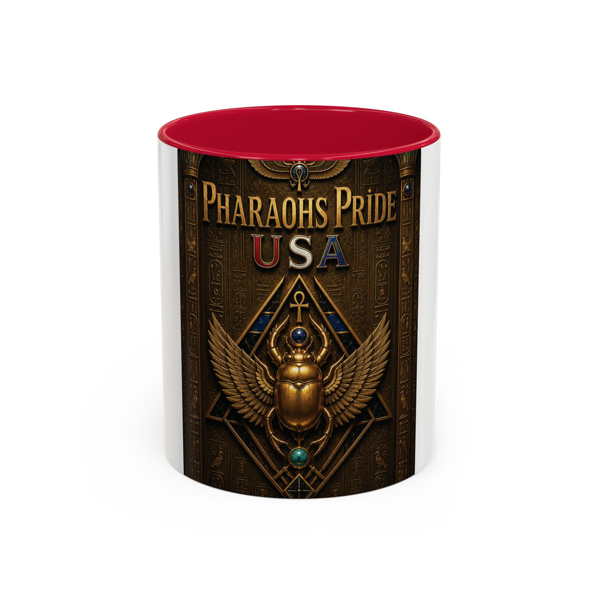 Pharaohs Pride USA Colorful Ceramic Mug (11 oz, 15 oz)