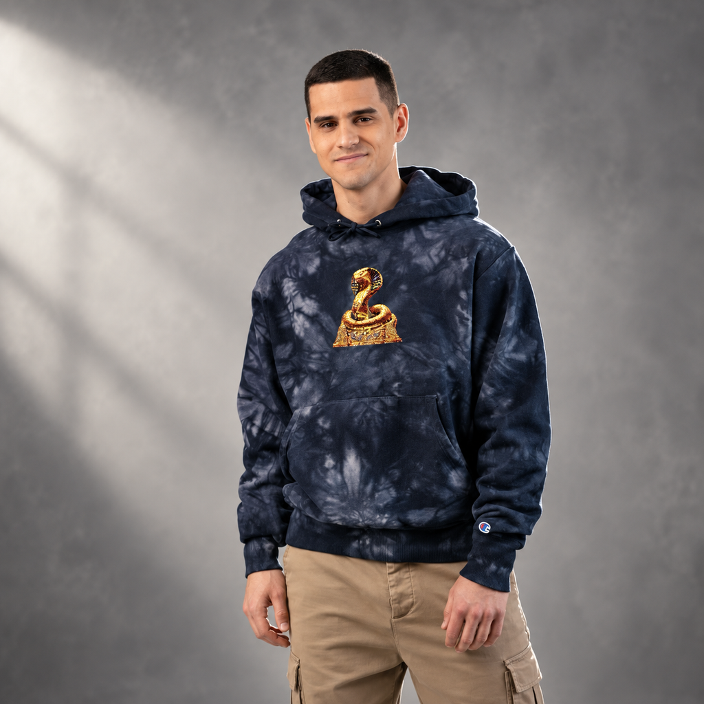 Unisex Champion Tie-Dye Hoodie (Embroidery) Printify